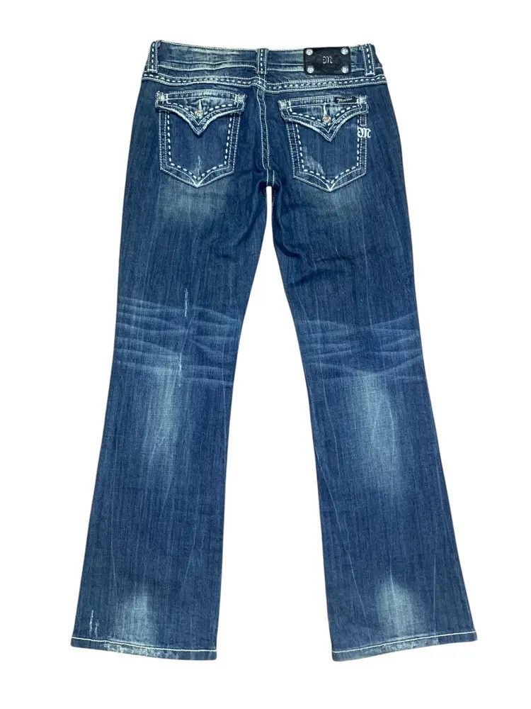 GOSTAR DE FUGA 2000s Missme contrast stitch cross button flare jeans Size US 32 / EU 48 - 1 Thumbnail