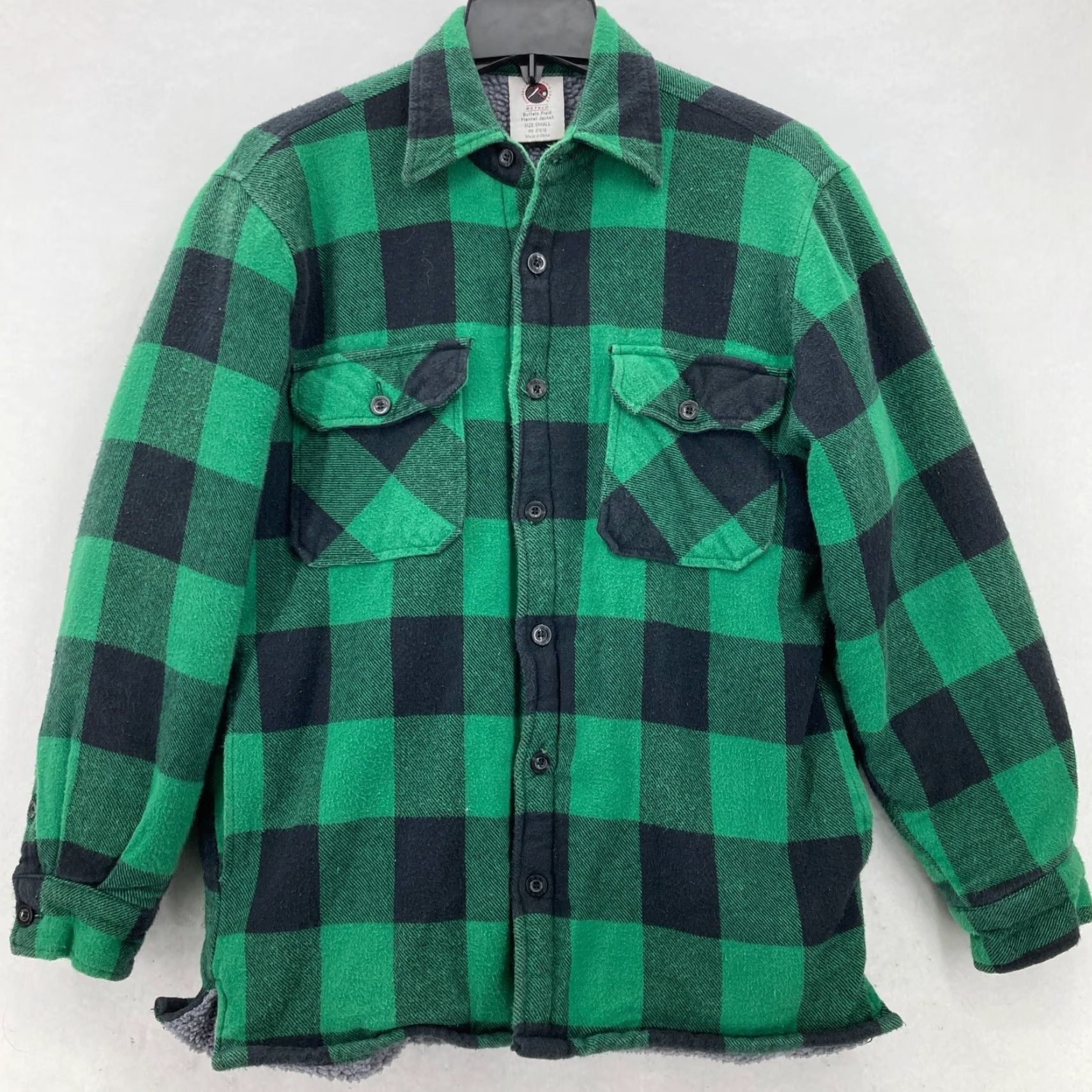 Rothco Rothco Buffalo Plaid Flannel Shirt Jacket Shacket Mens Small Green Size US S / EU 44-46 / 1 - 2 Thumbnail