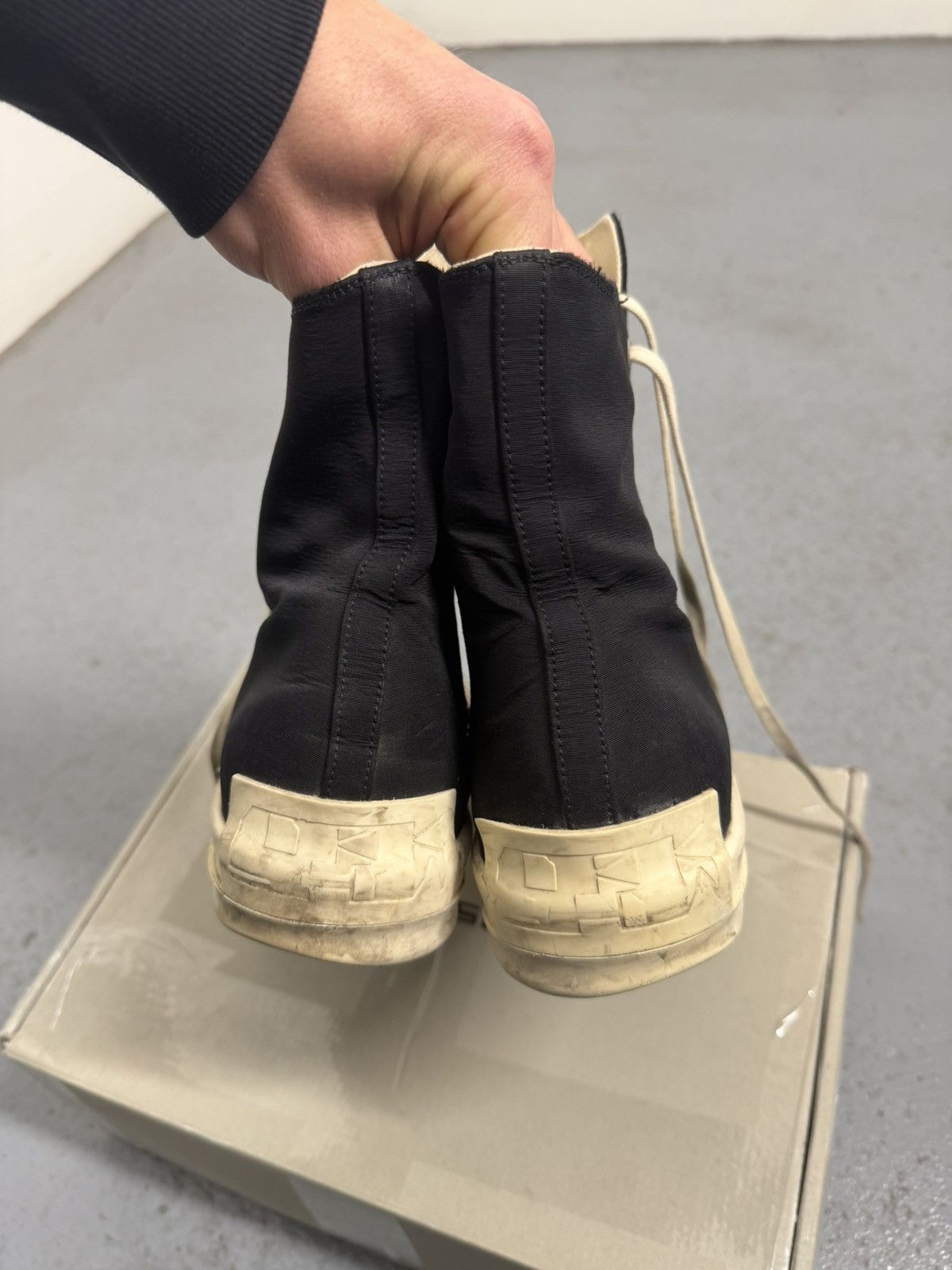 Rick Owens Drkshdw Rick Owens Drkshdw High Ramones Sneakers With Box And Bag Size US 10 / EU 43 - 6 Thumbnail