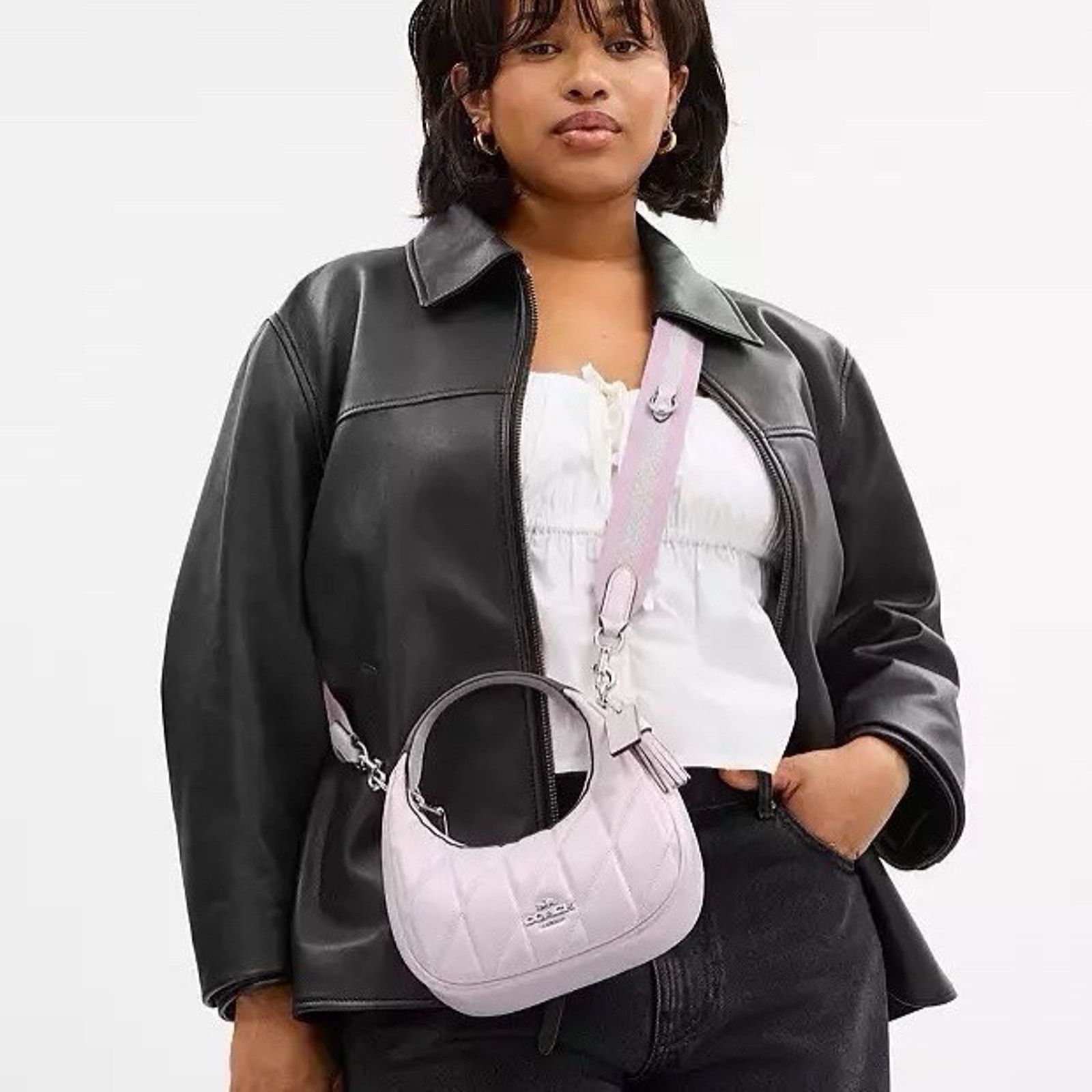 Coach NWT Coach Carmen Mini Crossbody Bag CBI46 Silver/Pink Size ONE SIZE - 11 Thumbnail