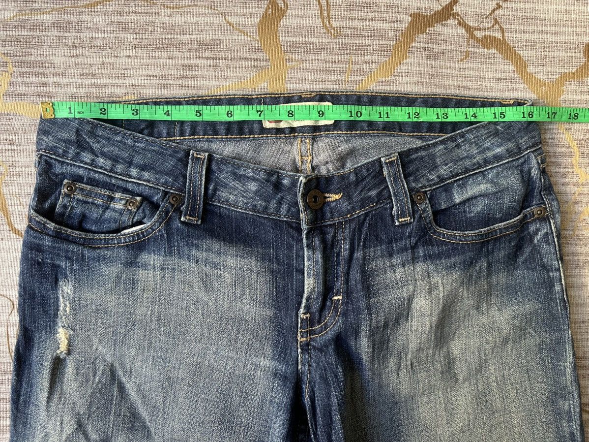 Japanese Brand FLARE Bike Denim Distressed Low Rise Jeans Size US 32 / EU 48 - 5 Thumbnail