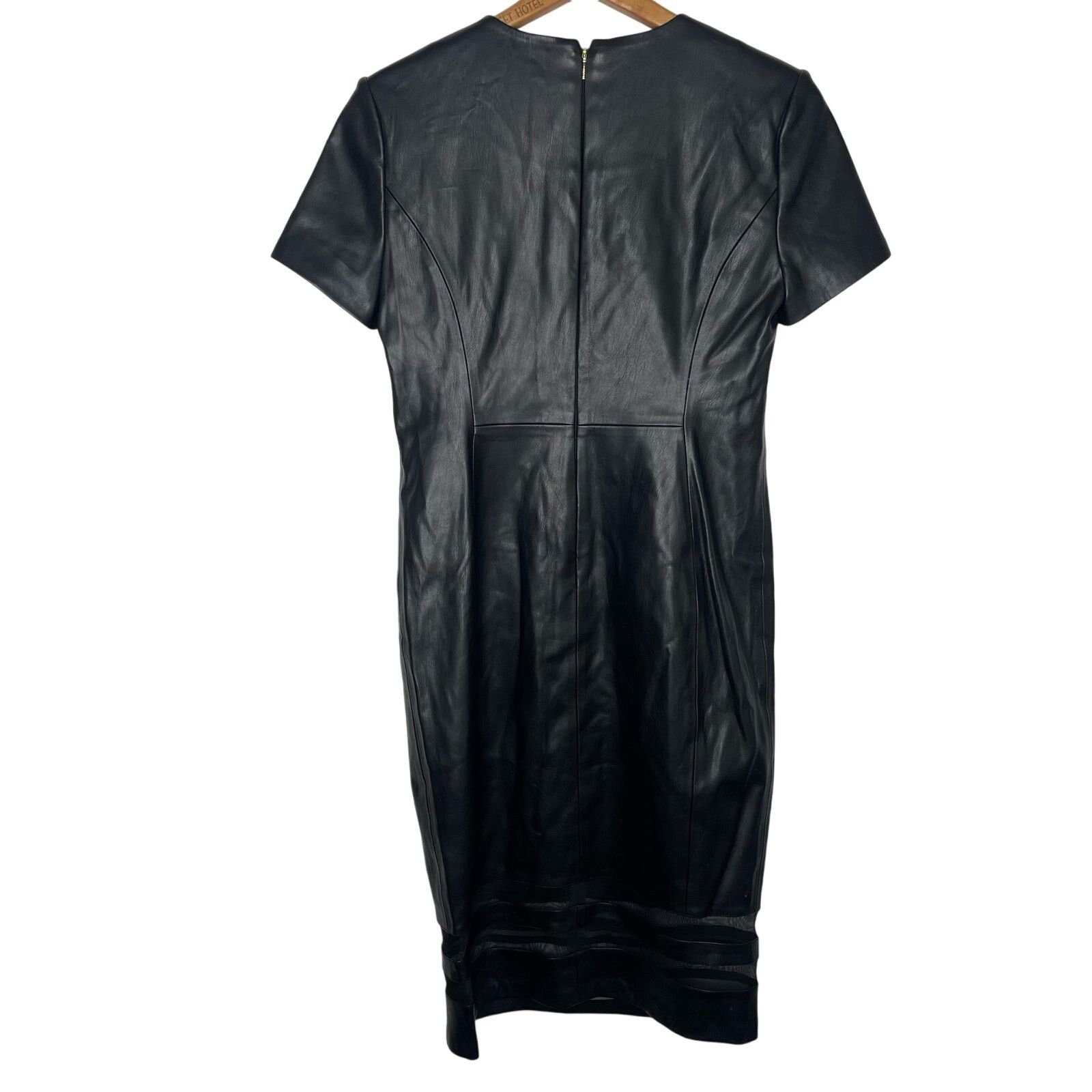 Calvin Klein NWT Calvin Klein Faux Leather Dress Size S / US 4 / IT 40 - 3 Thumbnail