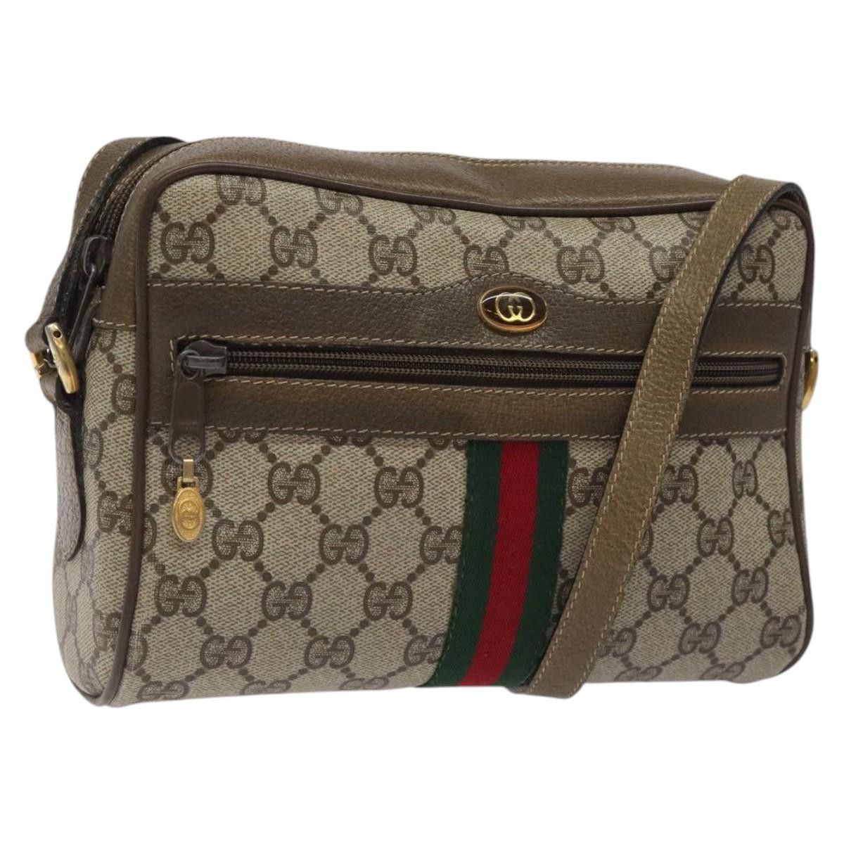 Gucci GUCCI GG Supreme Web Sherry Line Shoulder Bag Pvc Beige 56 Size ONE SIZE - 1 Thumbnail