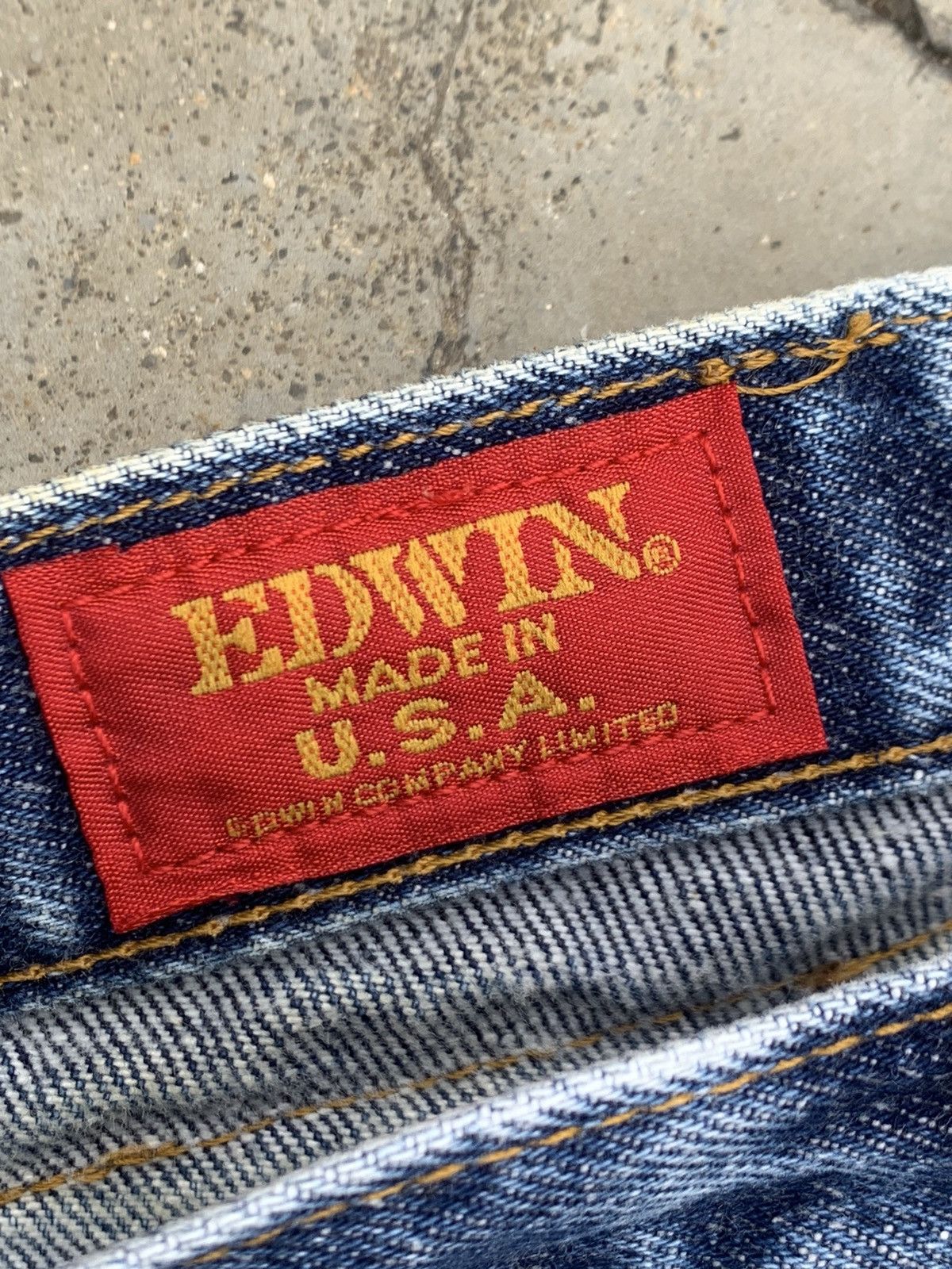 Edwin Vtg 80s Edwin Made in USA 🇺🇸. Rare item Size US 29 - 8 Thumbnail