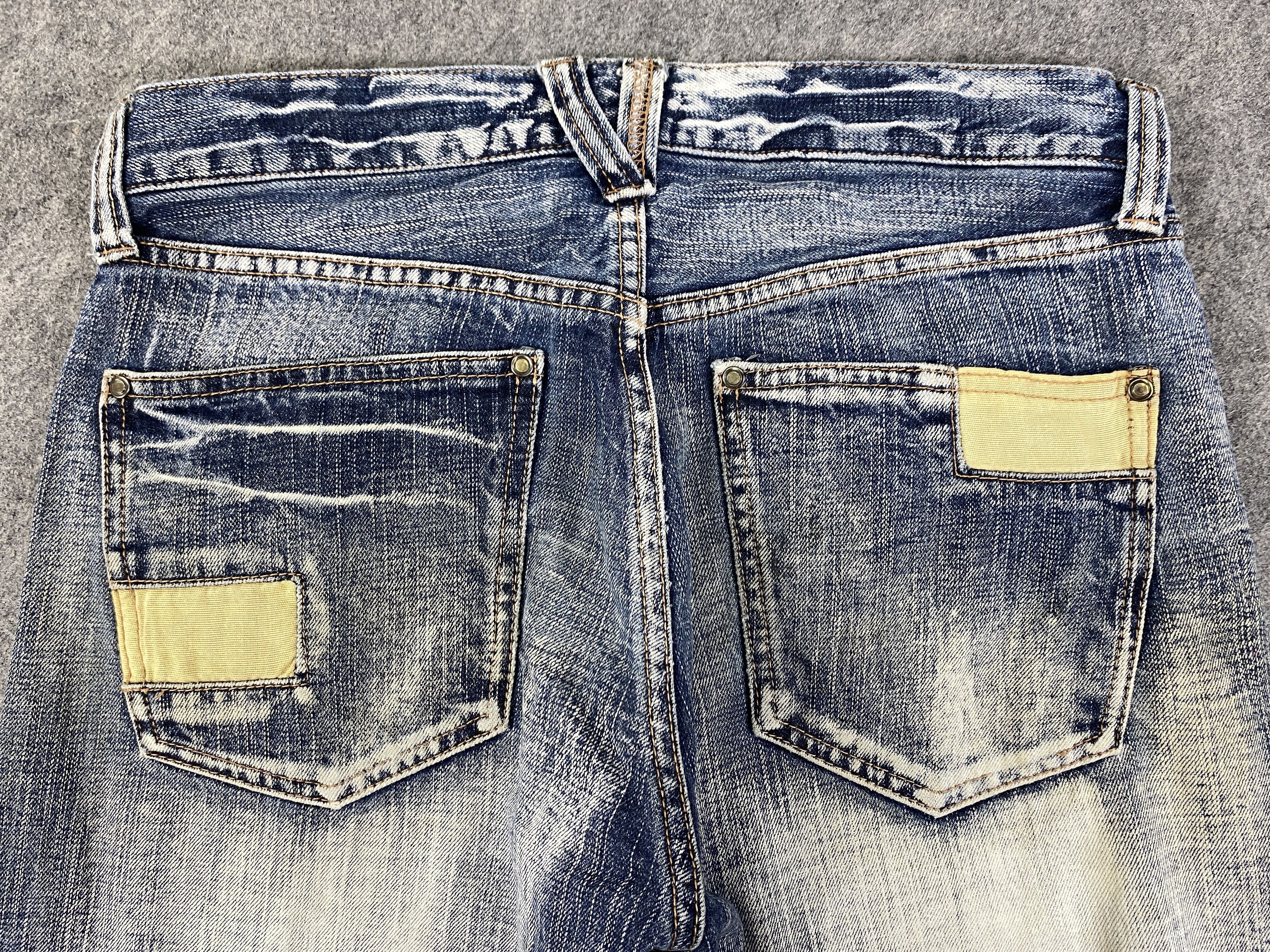 Hysteric Glamour Distressed Blue Vintage Sorridere Jeans 32x31.5 - JN3278 Size US 32 / EU 48 - 3 Thumbnail