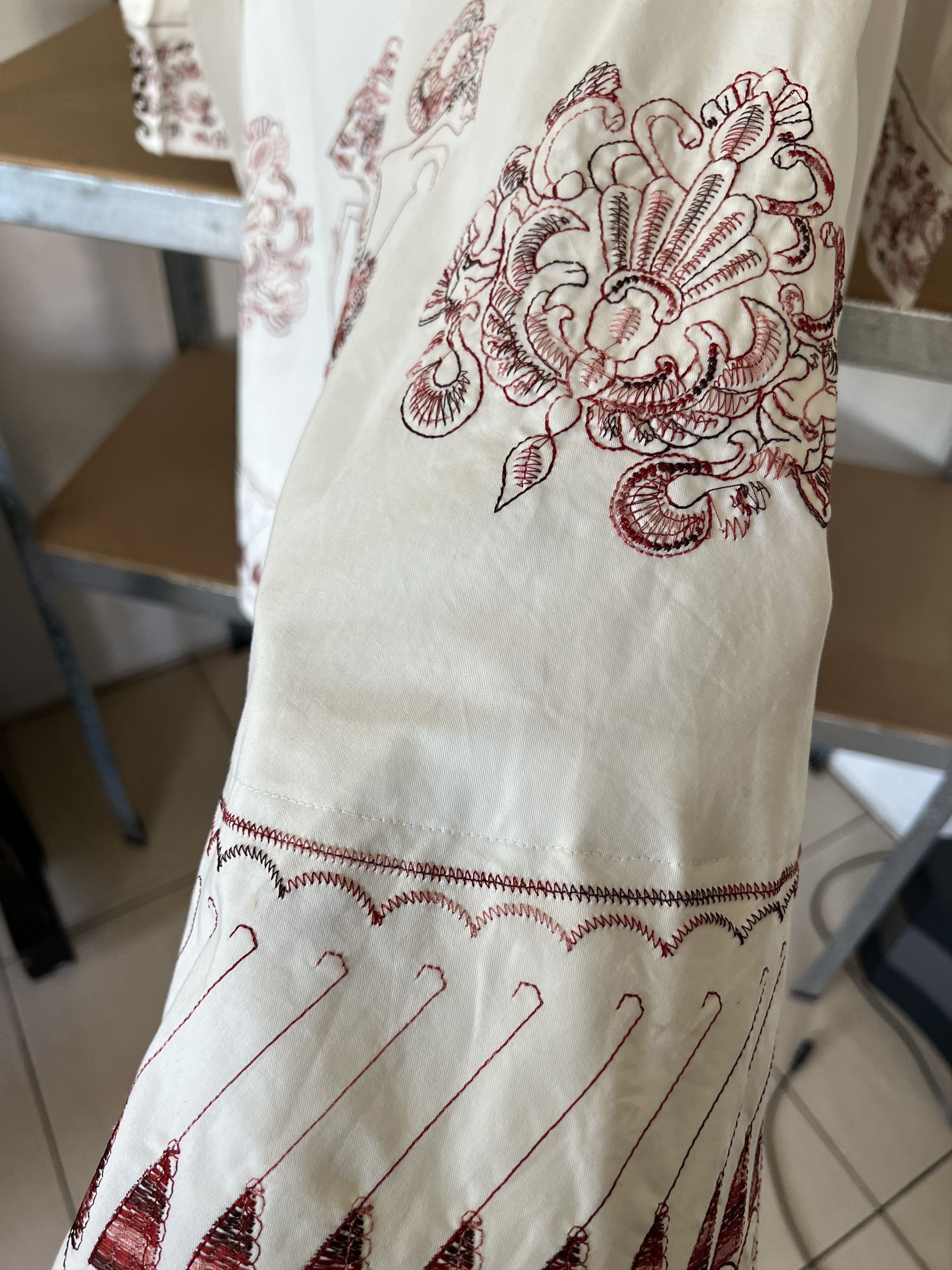 Miu Miu × Vintage Miu Miu Vintage Y2K Embroidered People Logo Dress Size S / US 4 / IT 40 - 24 Thumbnail
