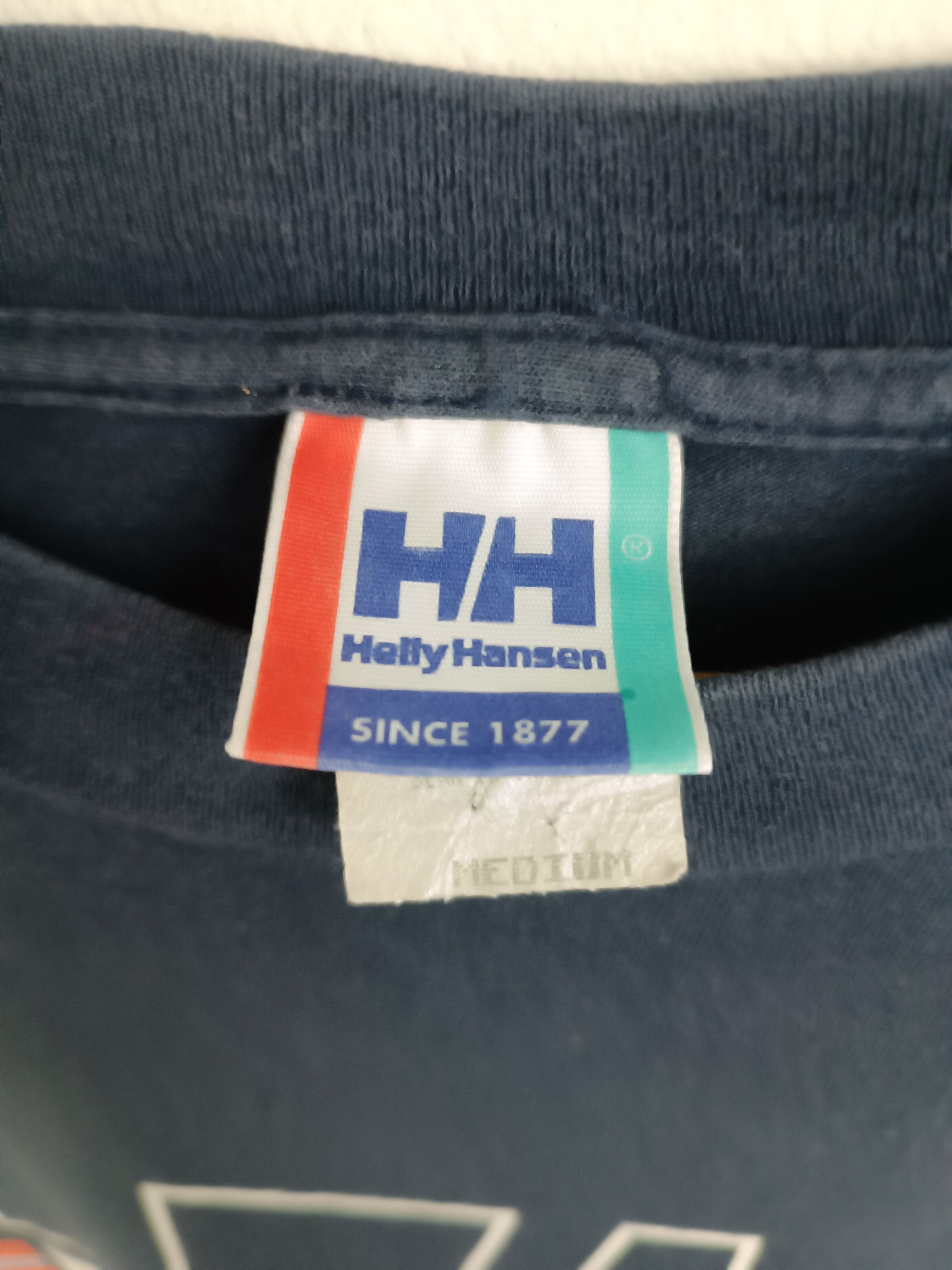 Helly Hansen VINTAGE 90'S HELLY HANSEN CLASSIC LOGO TEE tnf colombia Size US M / EU 48-50 / 2 - 8 Thumbnail