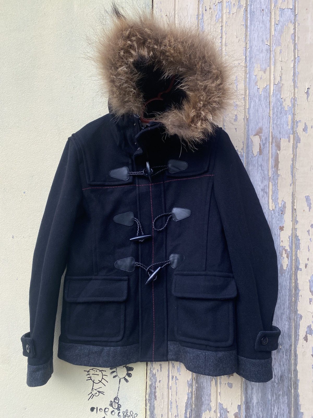 Vintage hiromichi nakano duffer fur hoodie jacket