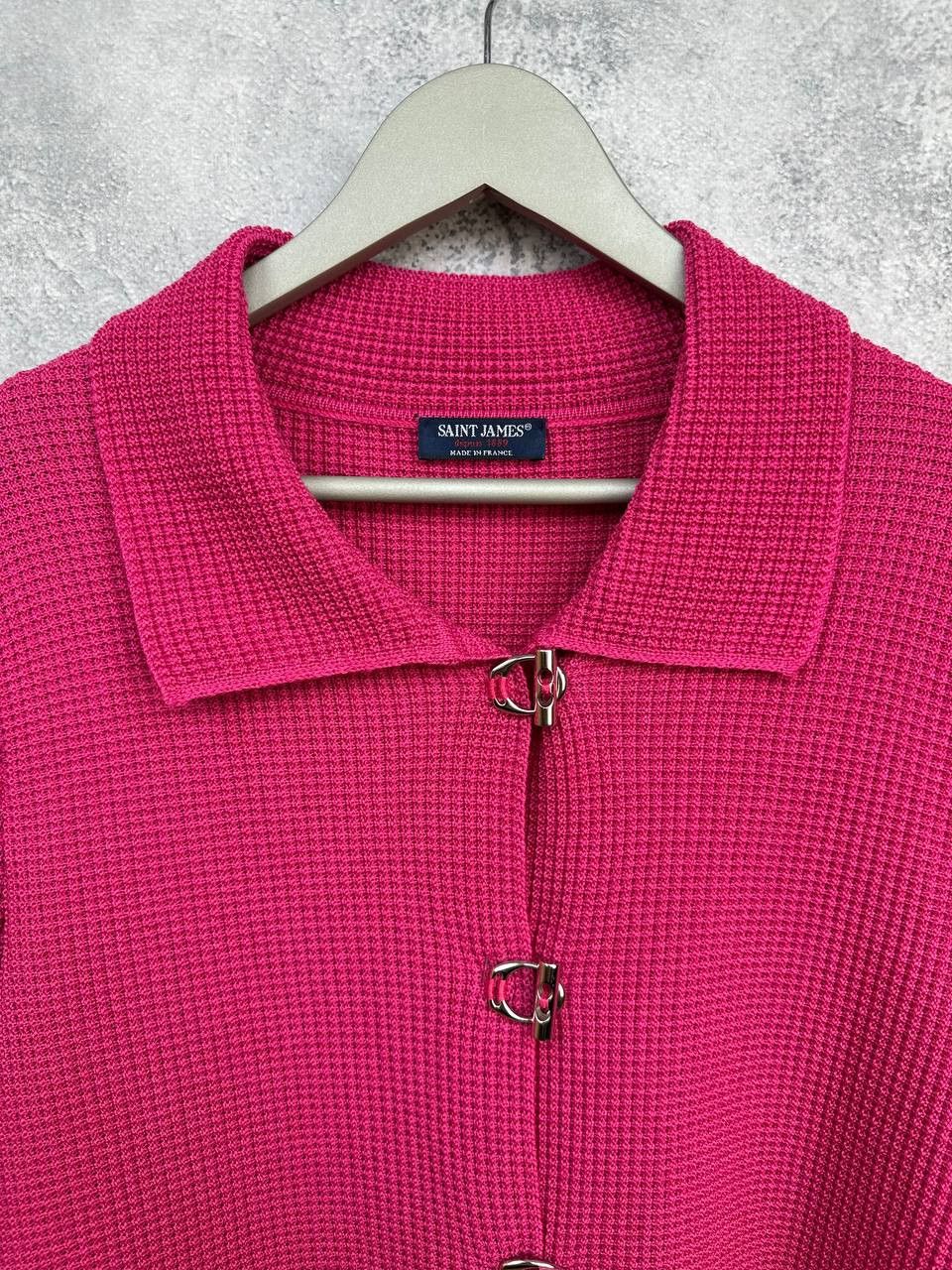 Saint James Saint James France Wool Pure New Wool Waffle Knit Cardigan Size M / US 6-8 / IT 42-44 - 4 Thumbnail