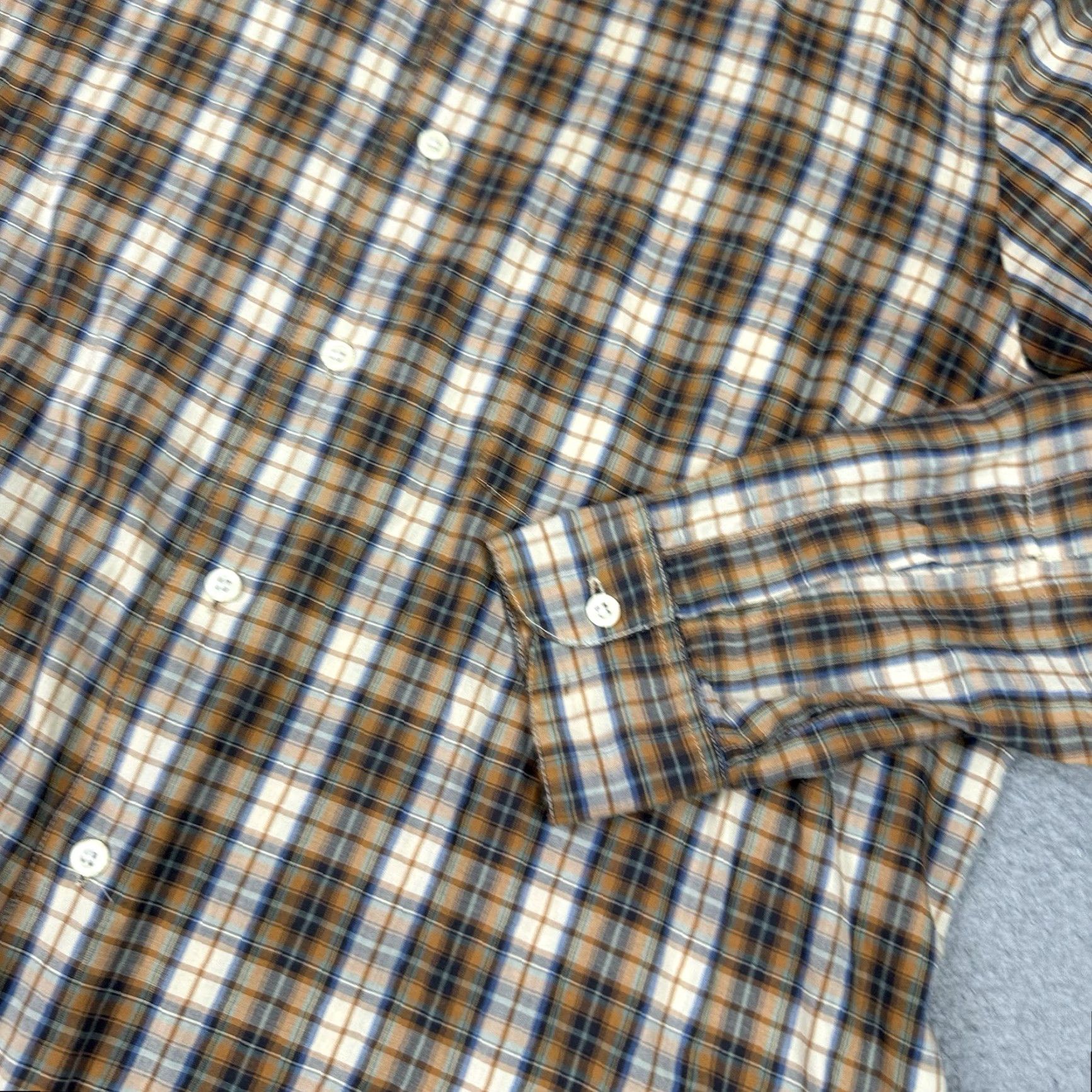Steven Alan Steven Alan Shirt Adult M Brown Button Flannel Long Sleeve USA Casual Top M Size US M / EU 48-50 / 2 - 4 Thumbnail