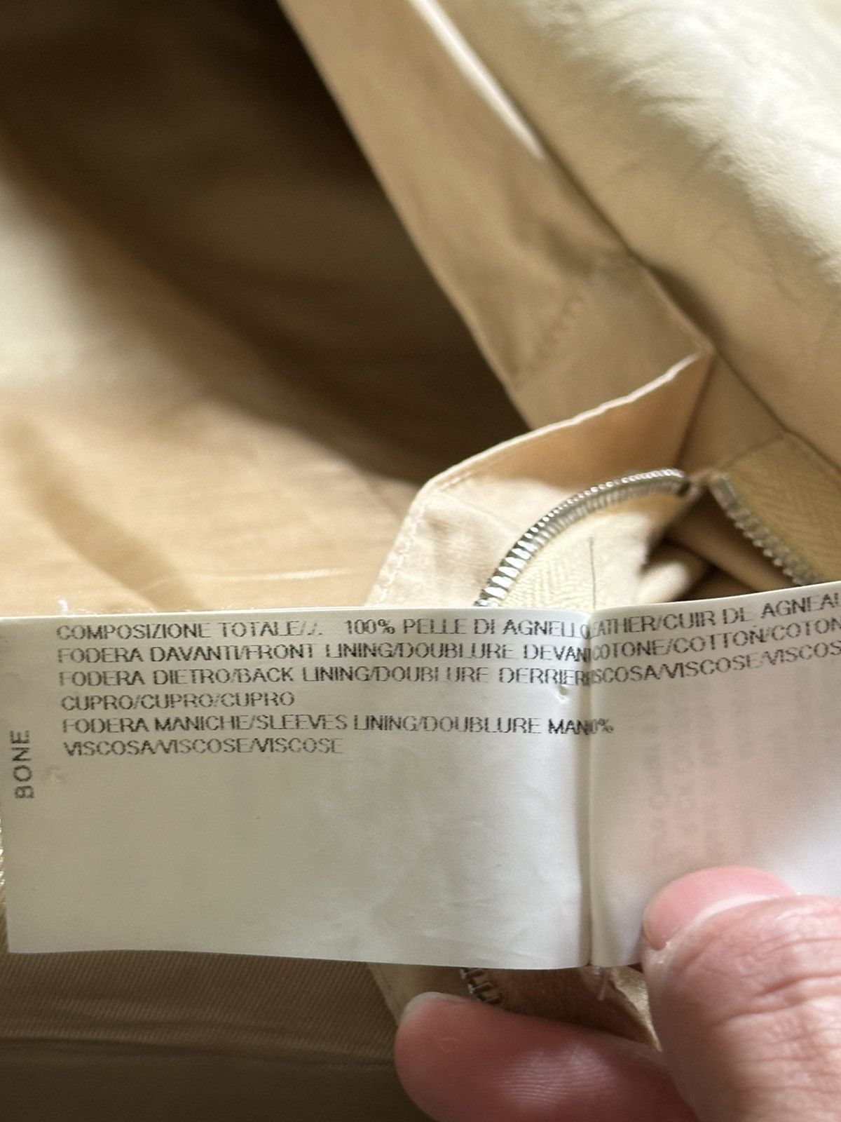 Rick Owens SS15 Faun Hammered Lambskin Leather Stooges Jacket 54 Size US L / EU 52-54 / 3 - 7 Thumbnail