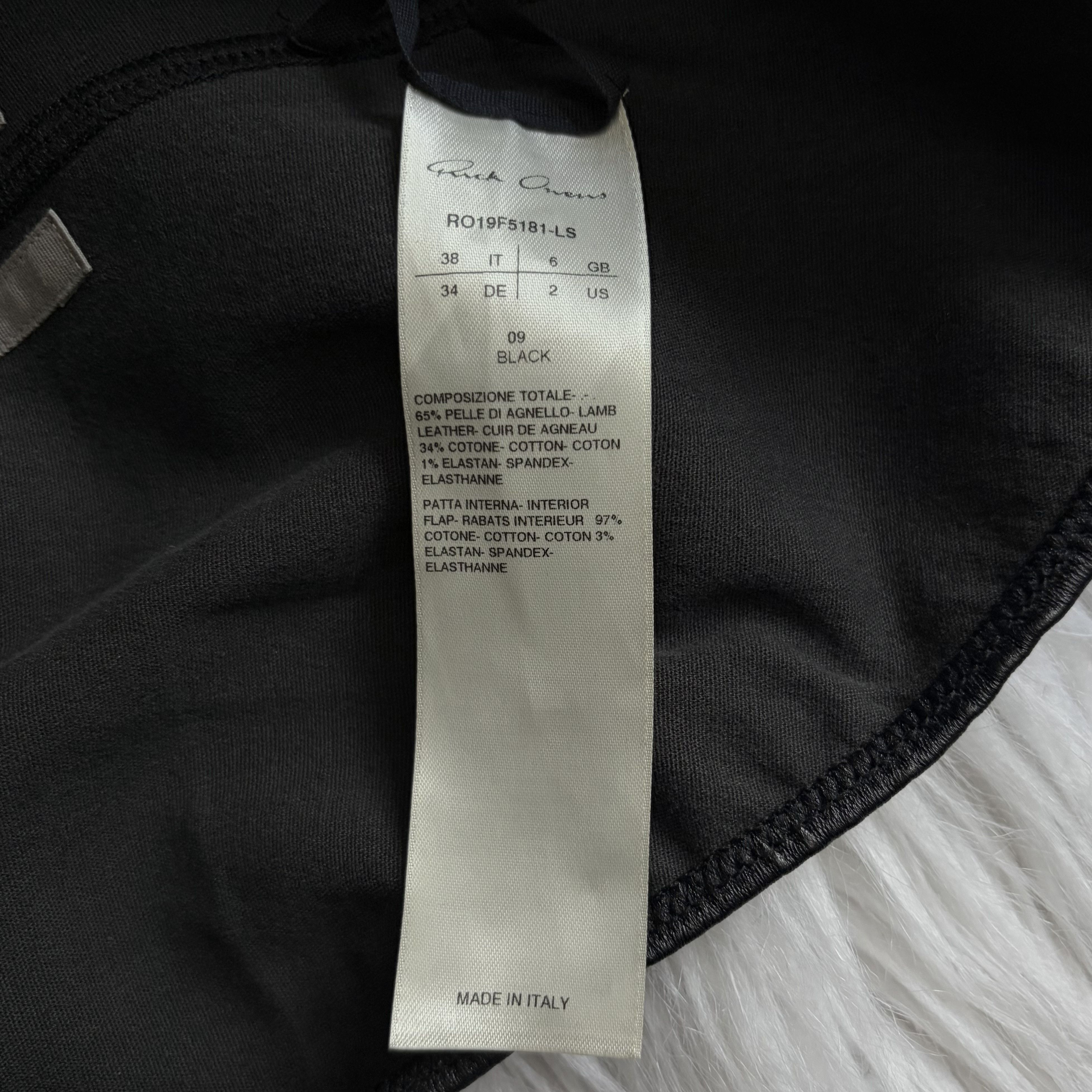 Rick Owens Rick Owens Black Leather Sally Bodysuit Larry F/W 19 38 IT Size XS / US 0-2 / IT 36-38 - 9 Thumbnail