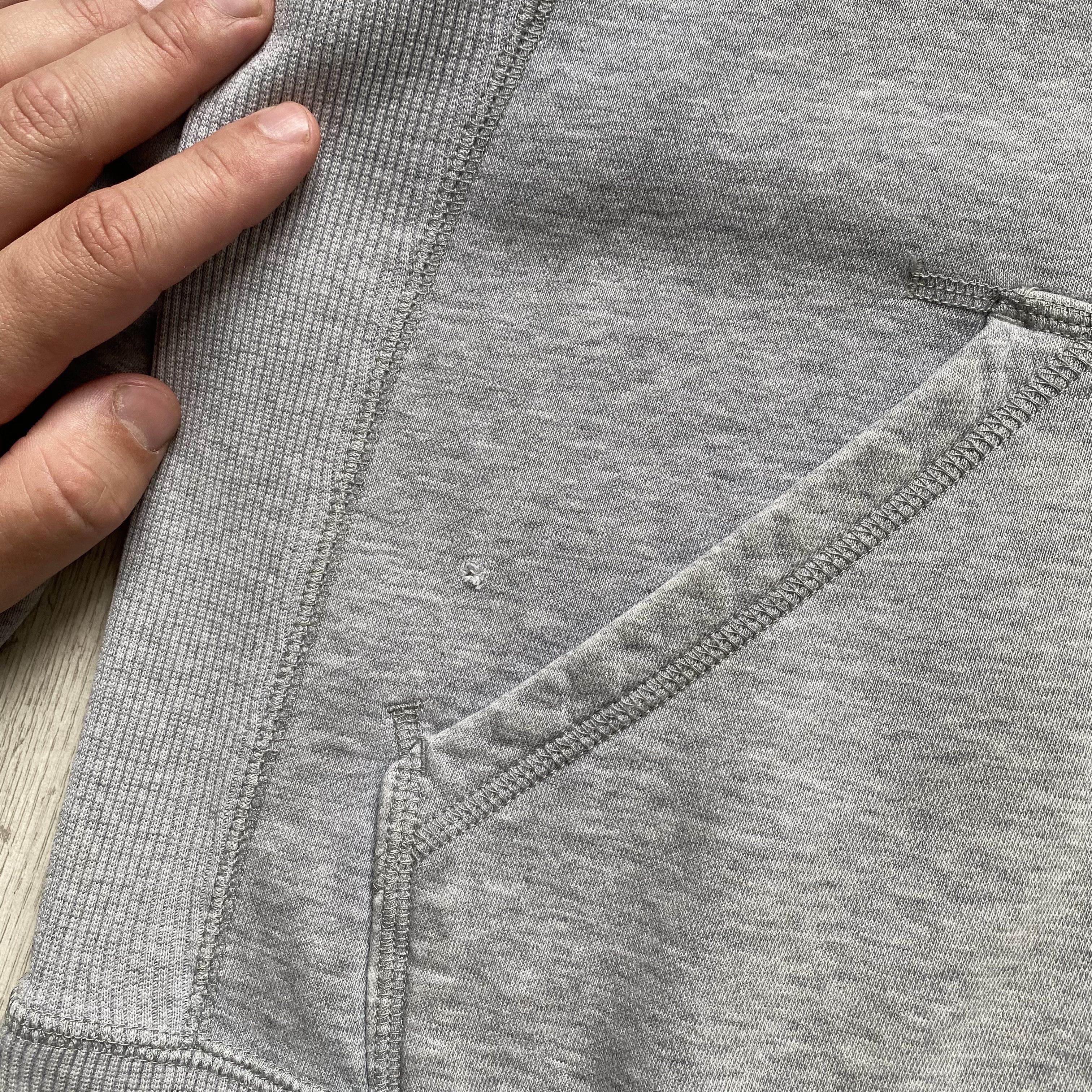 Nike 🦏 Trashed Nike Zip Hoodie Vintage mini Swoosh Worker style Size US S / EU 44-46 / 1 - 6 Thumbnail