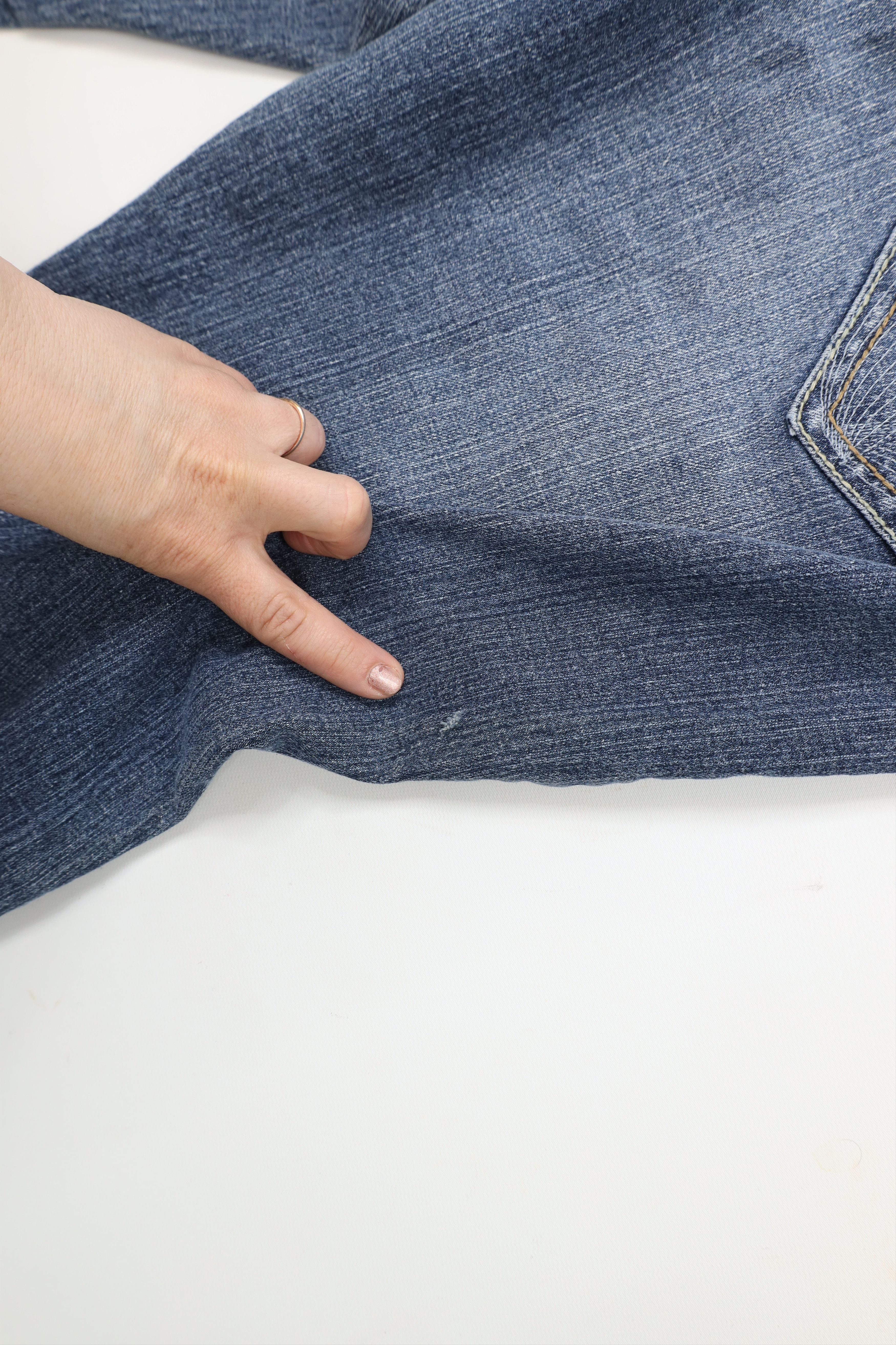Vintage Vintage 90s Y2K Babydoll Stretch Flared Wide Leg Denim Jeans Size 40" / US 18 - 13 Thumbnail