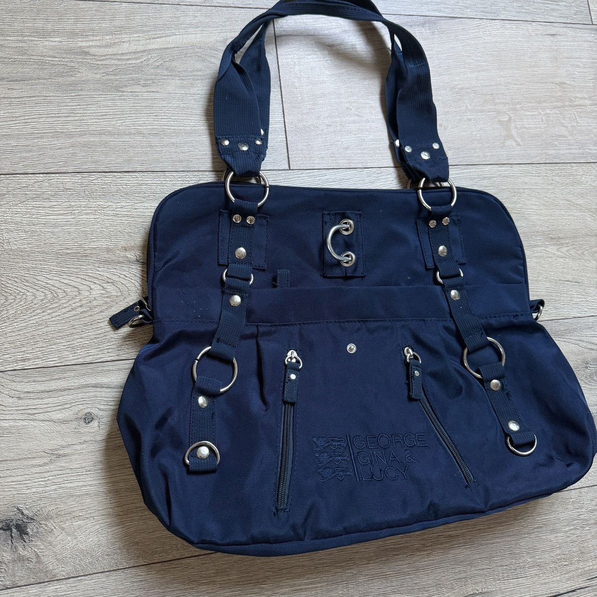 George Gina & Lucy George Gina Lucy GGL Shoulder Vintage Bag Blue Navy Size ONE SIZE - 3 Thumbnail
