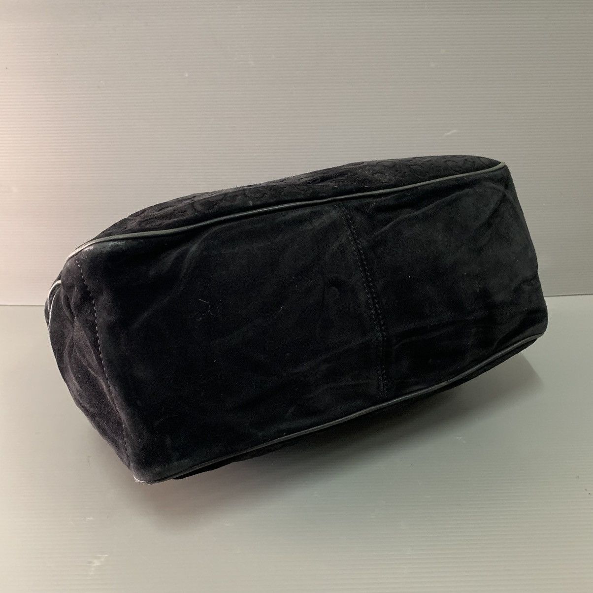 Celine Celine Suede Leather Black Handbag Size ONE SIZE - 6 Thumbnail