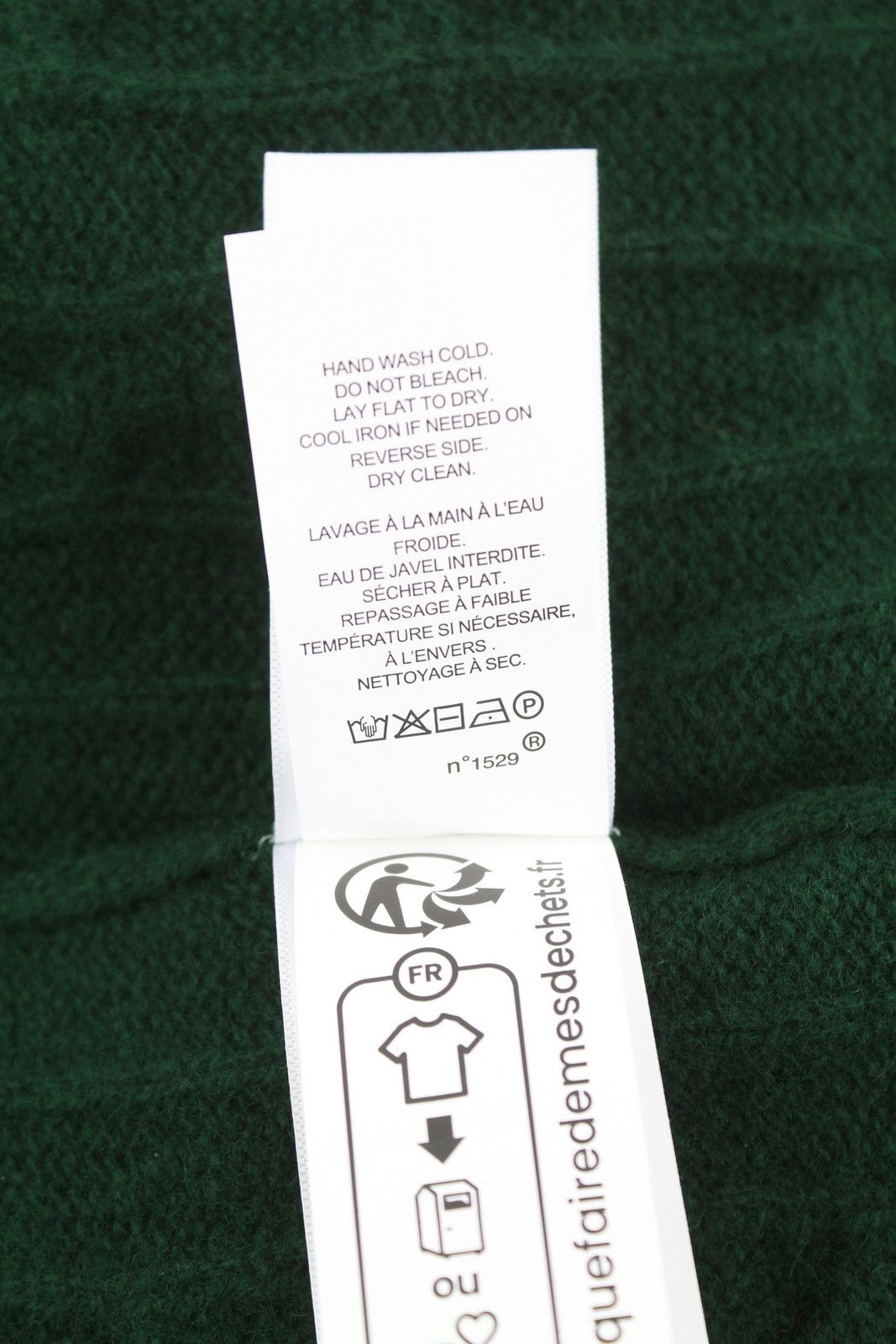 Ralph Lauren Dark Green L Wool Cashmere Tight Knit Pullover 86926 Size US L / EU 52-54 / 3 - 8 Thumbnail