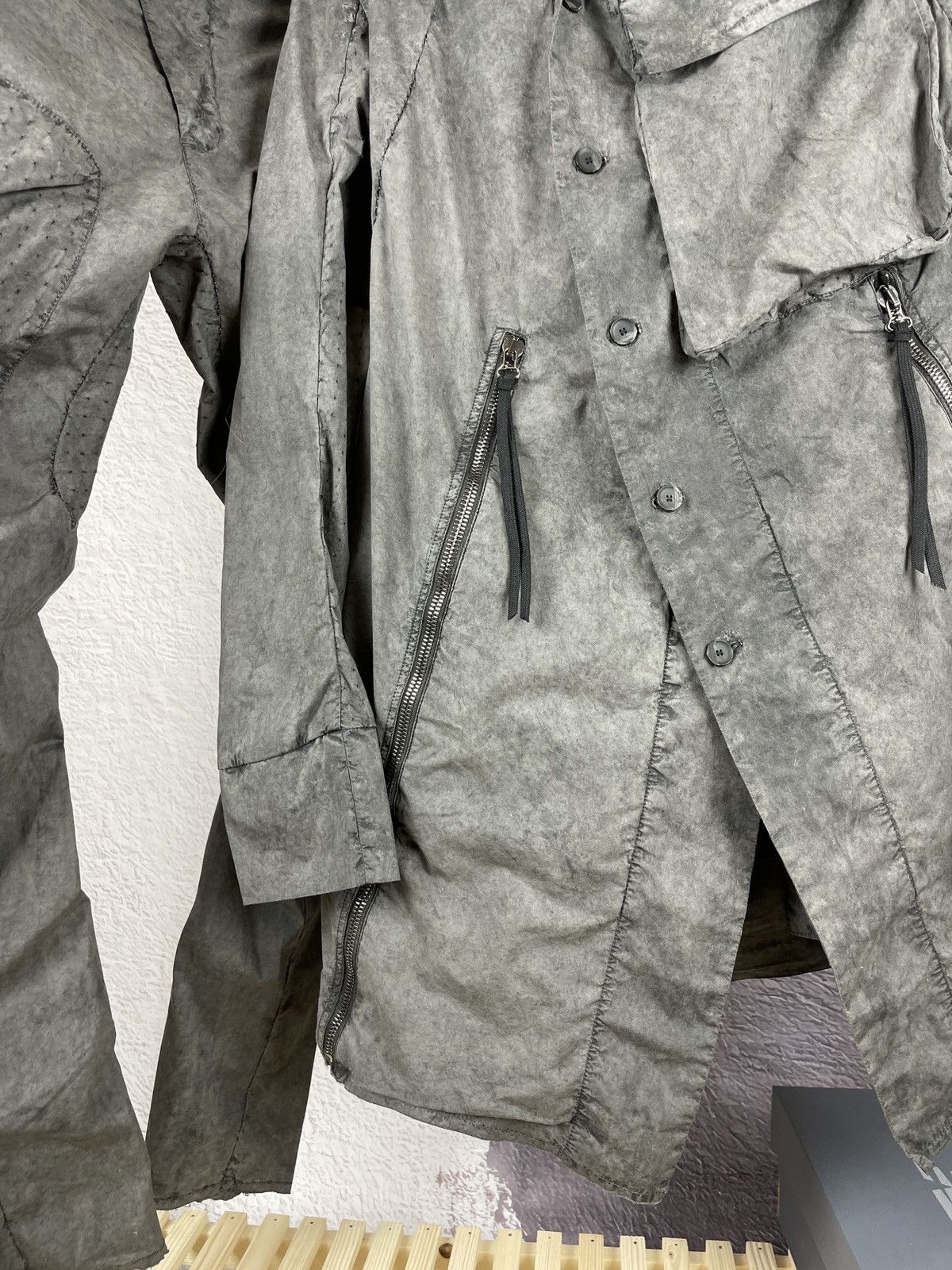 Masnada Masnada ashes grey bandage asymmetric hi-fashion suit Size US M / EU 48-50 / 2 - 5 Thumbnail