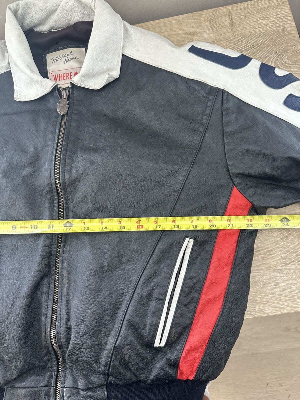 Vintage Vintage USA Leather Bomber Jacket Size US M / EU 48-50 / 2 - 6 Thumbnail