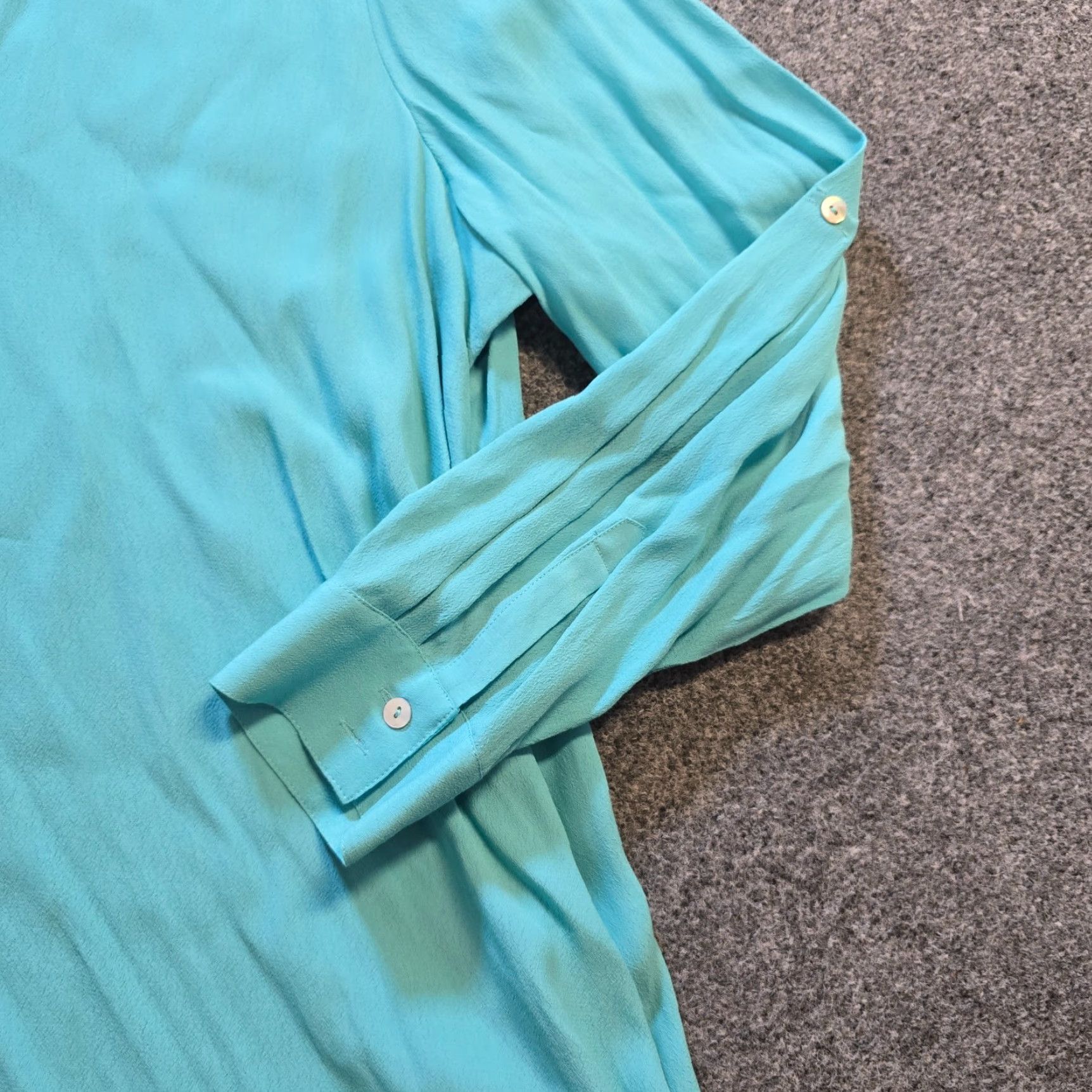 Soft Surroundings Soft Surroundings Top Womens 1X Green Tunic Long Sleeve Layered Casual Capsule Blouse V-Neck Knit 1X Womens Green Tunic Blouse Mens? Size XL / US 12-14 / IT 48-50 - 4 Thumbnail
