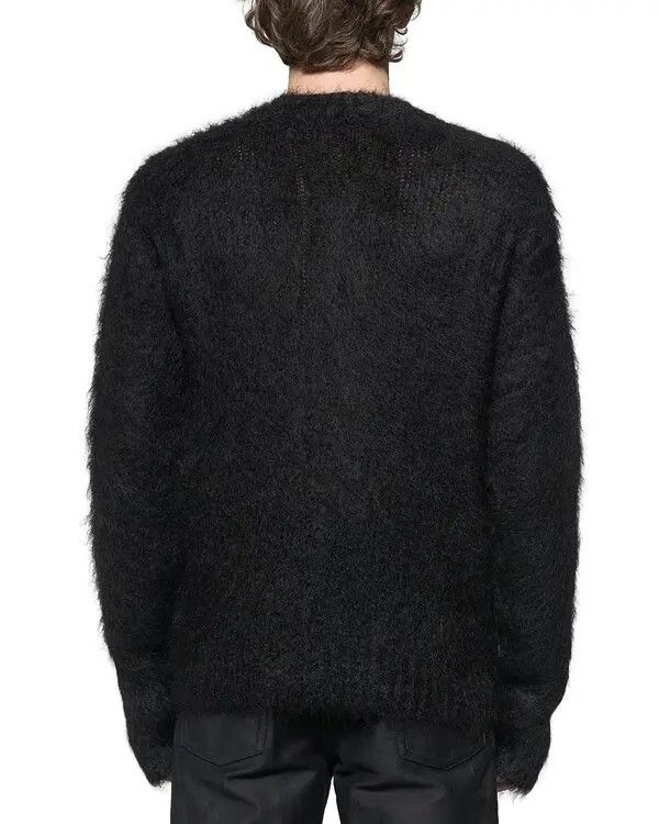 Marni o1w1db11025 Fuzzy Wuzzy Regular Fit Mohair Cardigan in Black Size US XL / EU 56 / 4 - 2 Thumbnail