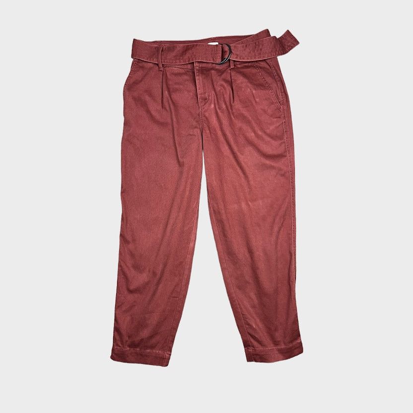 Target Basics A new day | High-Rise Tapered D-Ring Belted Ankle Pants | 6 Size 28" / US 6 / IT 42 - 4 Thumbnail