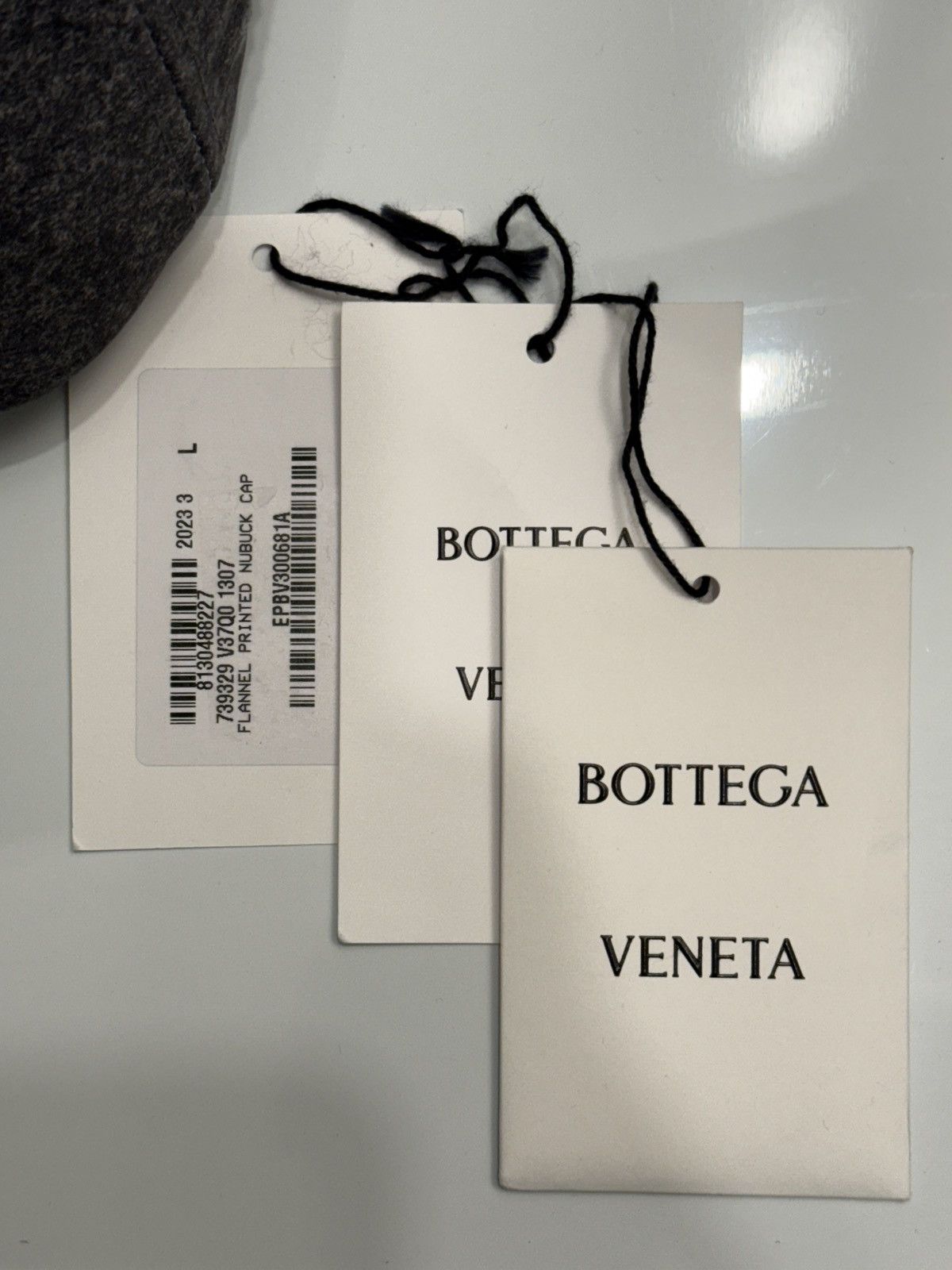 Bottega Veneta Bottega Veneta Printed Leather Cap NWT Size ONE SIZE - 9 Thumbnail