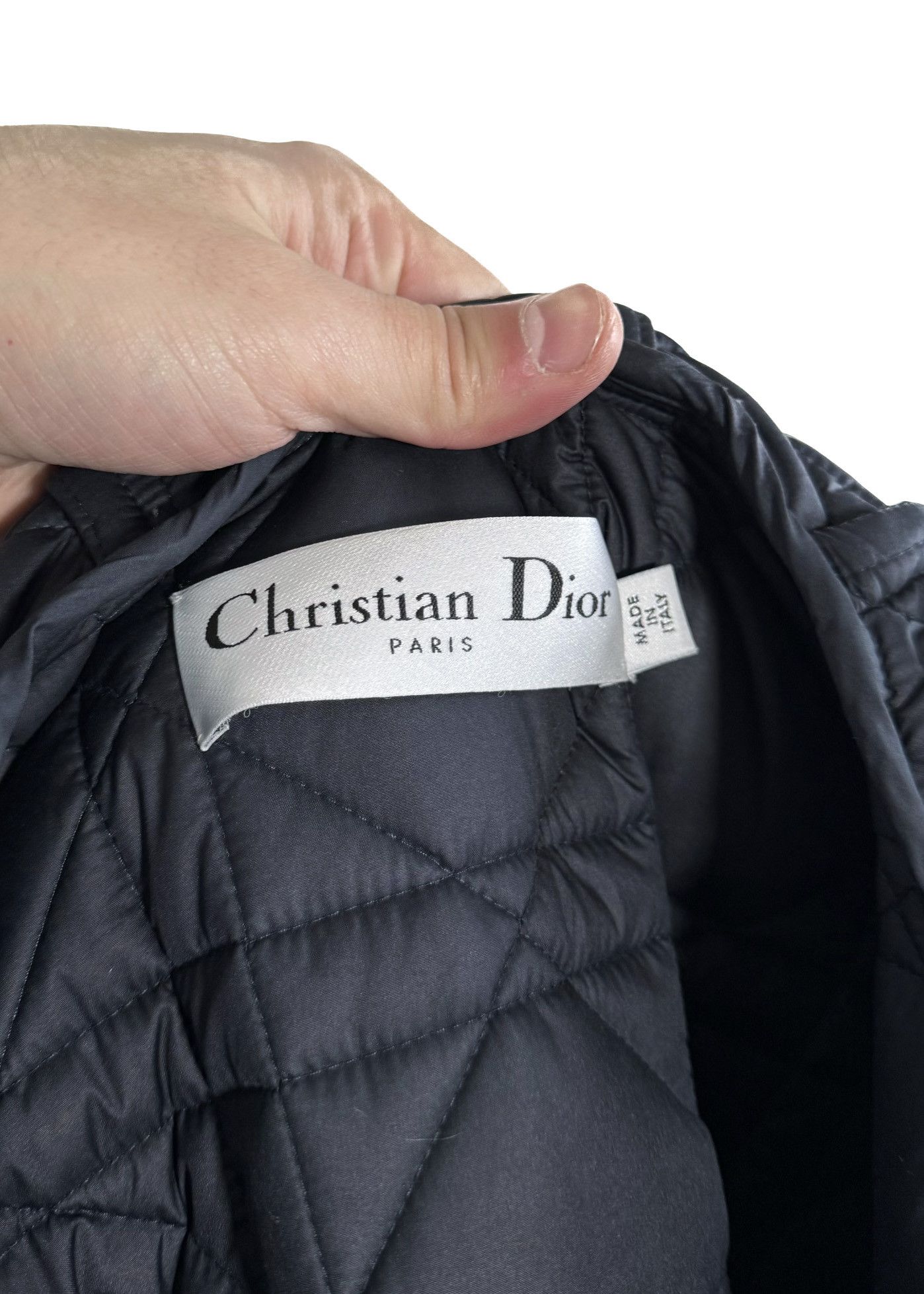 Dior Dior Navy Blue Quilted Macrocannage Field Jacket Size S / US 4 / IT 40 - 7 Thumbnail