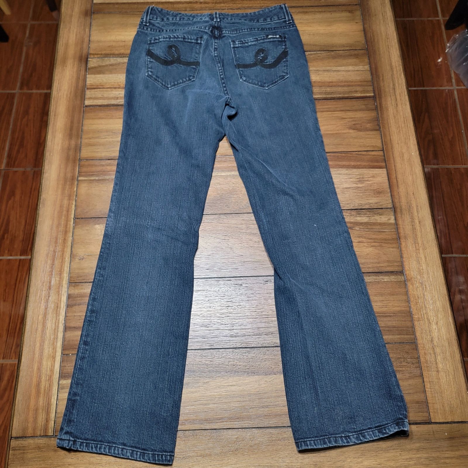 Seven 7 Seven7 Dark Blue Regular Boot Cut Jeans - Size 6 Size 28" / US 6 / IT 42 - 3 Thumbnail