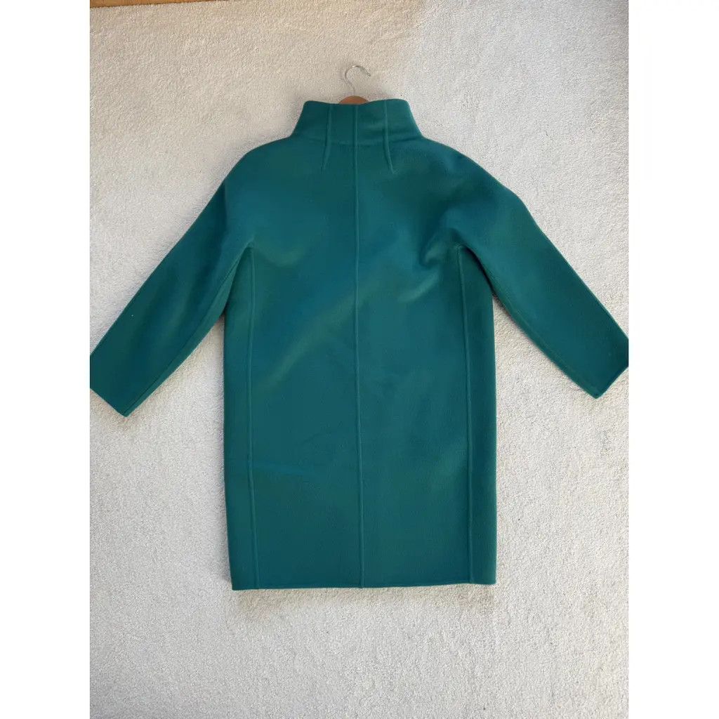 Loro Piana o1w1db10825 FAG4540 Roaden Coat in Teal Blue Size L / US 10 / IT 46 - 2 Thumbnail