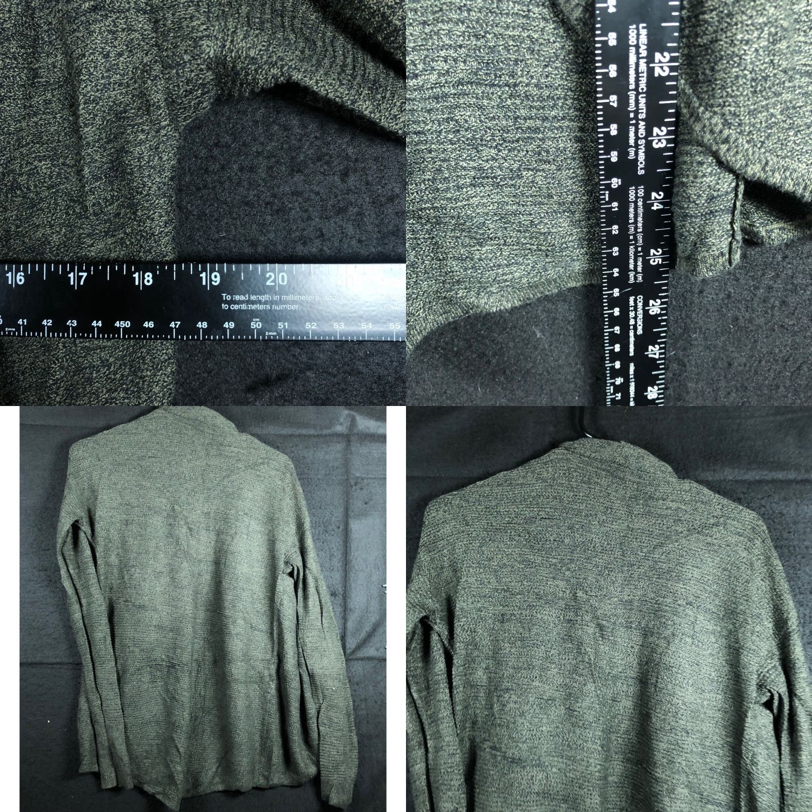 Express Express Womens Cardigan Knit Open Front Cotton Long Sleeve Green S Small Cardigan Womens Mens? Size S / US 4 / IT 40 - 8 Thumbnail