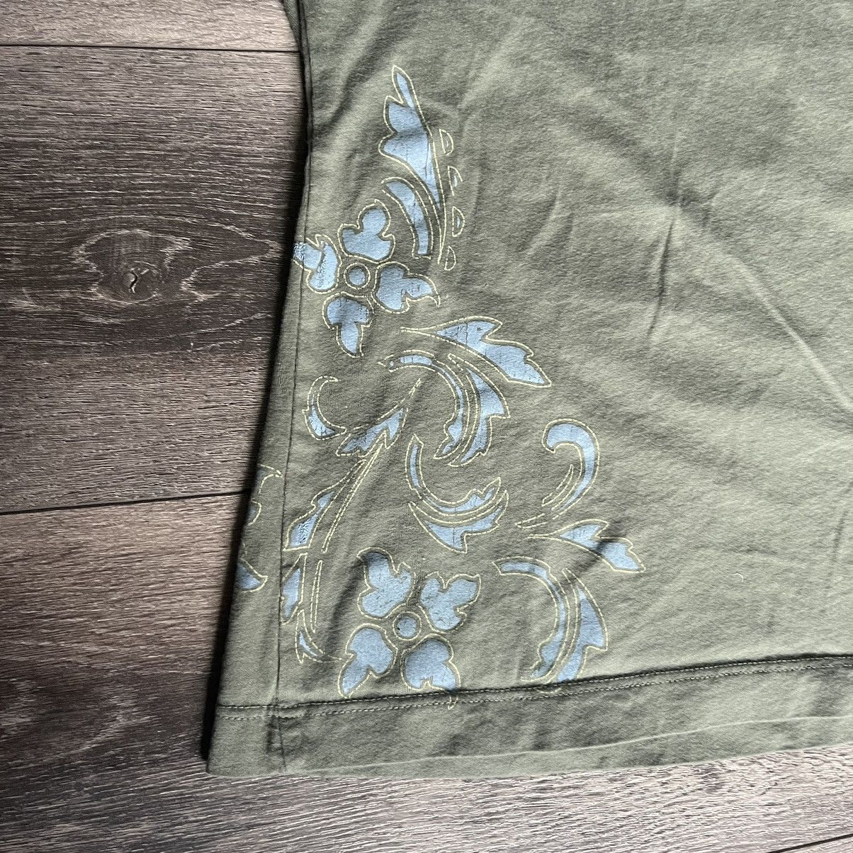 Harley Davidson Vintage 2000s Harley Davidson Flower V Neck Sleeveless Tank Size L / US 10 / IT 46 - 3 Thumbnail