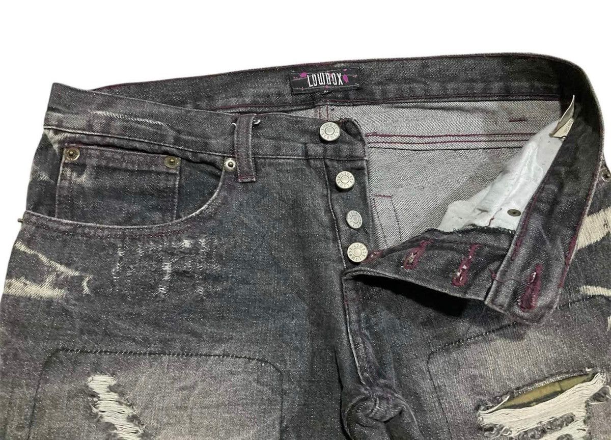 Hysteric Glamour 🔥Sick Y2K Lowbox Denim Clawmark Boro Distressed LGB Size US 32 / EU 48 - 12 Thumbnail