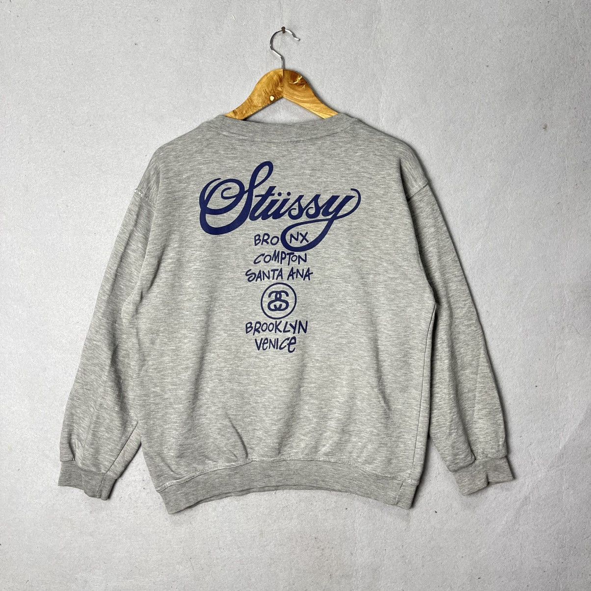 Stussy Vintage Stüssy Big Script Back Print Sweatshirt Made in USA Size US L / EU 52-54 / 3 - 1 Thumbnail