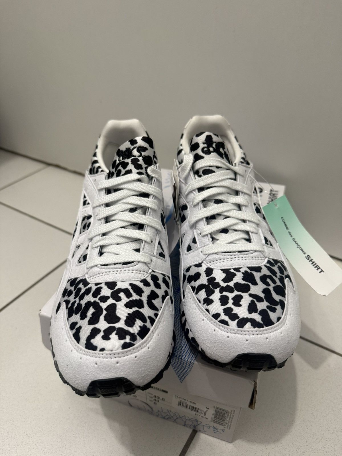 Asics × Comme des Garcons Comme des Garçons SHIRT x ASICS Gel Lyte 5 White Leopard Size US 9 / EU 42 - 2 Thumbnail