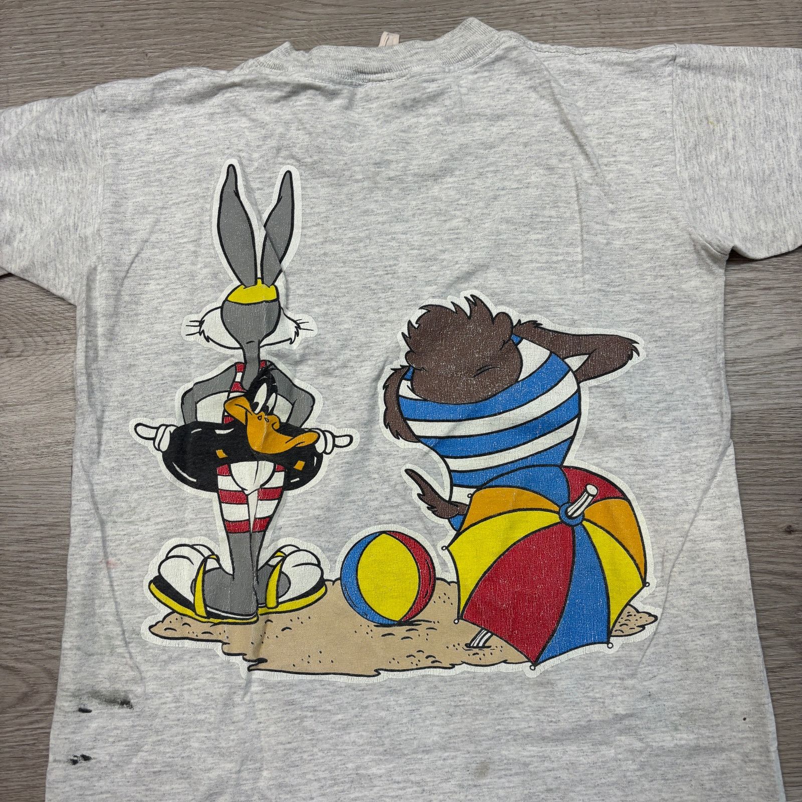 Vintage × Warner Bros VTG 90s Sun Sportswear Bugs Tazmanian Devil Beach Shirt XS Size XS / US 0-2 / IT 36-38 - 4 Thumbnail