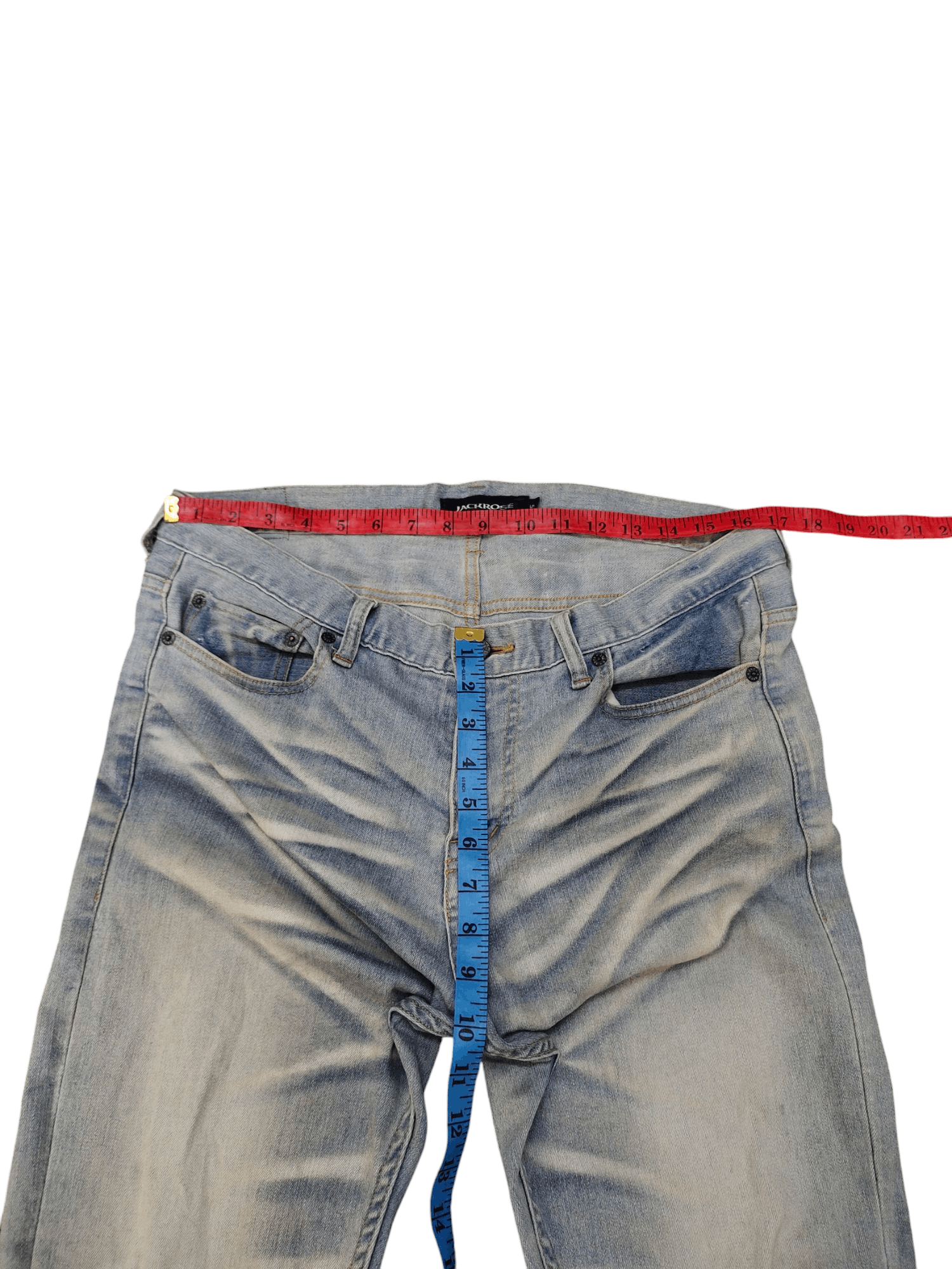 GOSTAR DE FUGA Flare Jeans Jackrose Japan Clawmark Faded Denim Bootcut Y2k Size US 34 / EU 50 - 19 Thumbnail