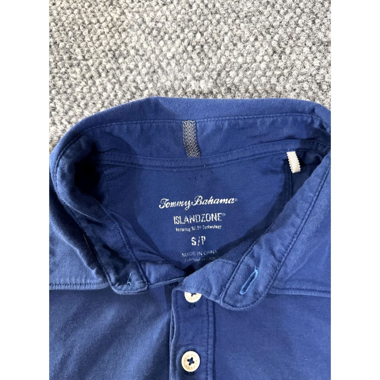 Tommy Bahama Tommy Bahama Polo Shirt Mens S Blue IslandZone Moisture Wicking Performance Short Sleeve Size US S / EU 44-46 / 1 - 4 Thumbnail