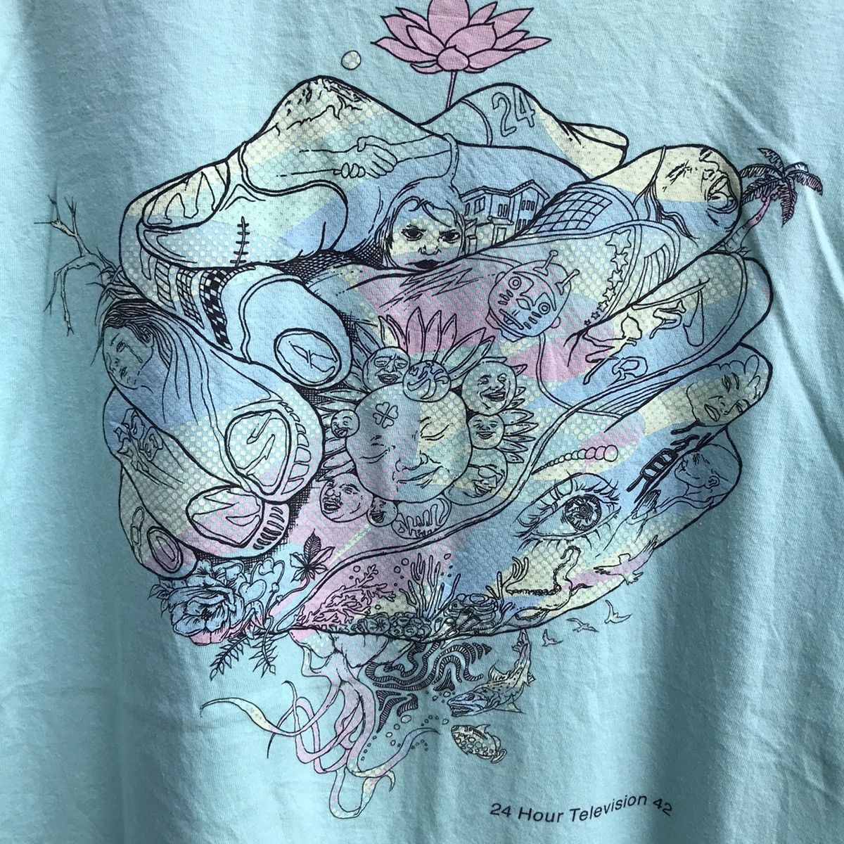 Japanese Brand 24 HOUR TELEVISION murakami tee Size US L / EU 52-54 / 3 - 3 Thumbnail