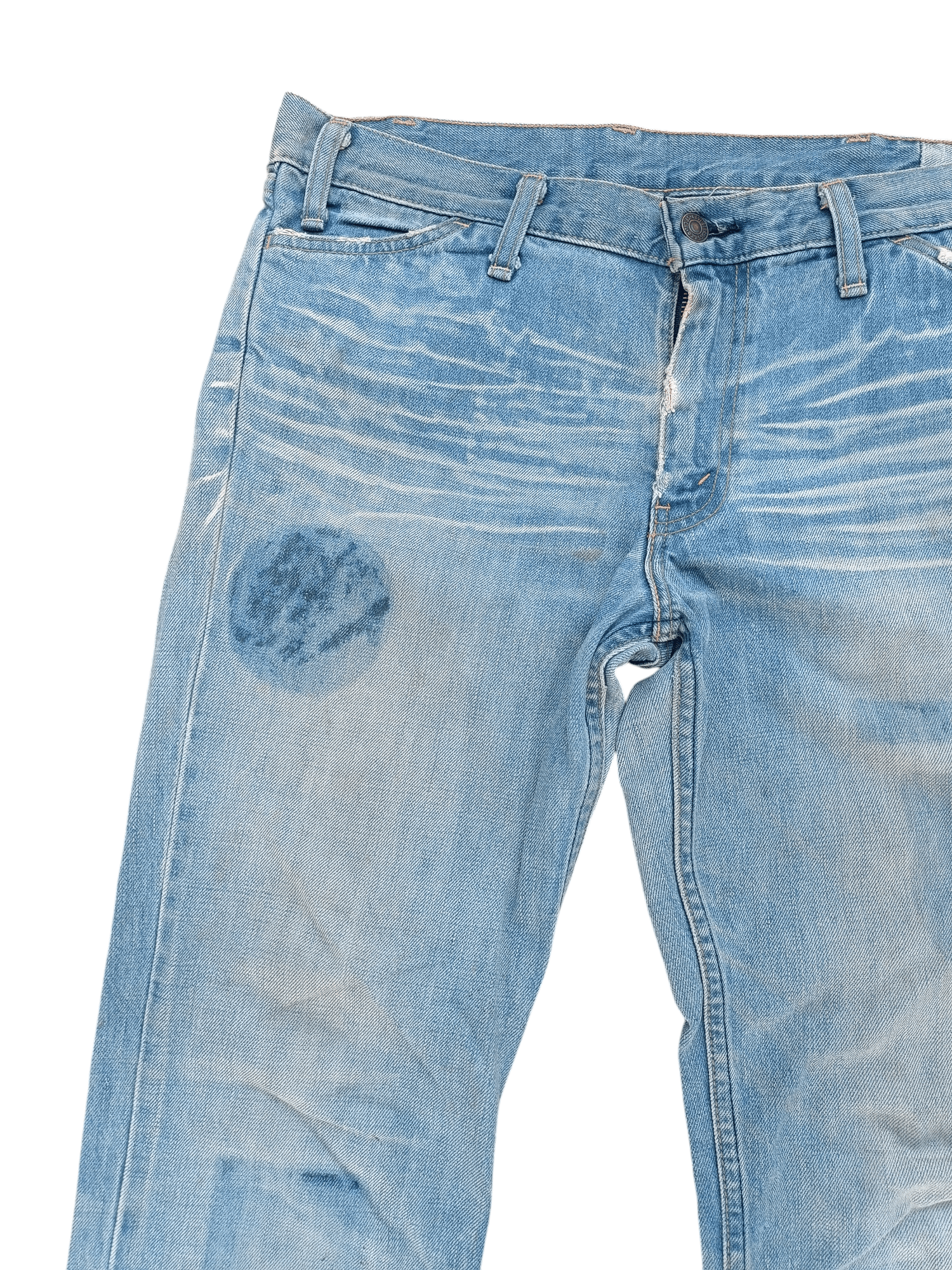 Levi's × Vintage VTG Levis Lot 70646 Flared Whiskers Faded Talon Zipper Jeans Size US 32 / EU 48 - 7 Thumbnail