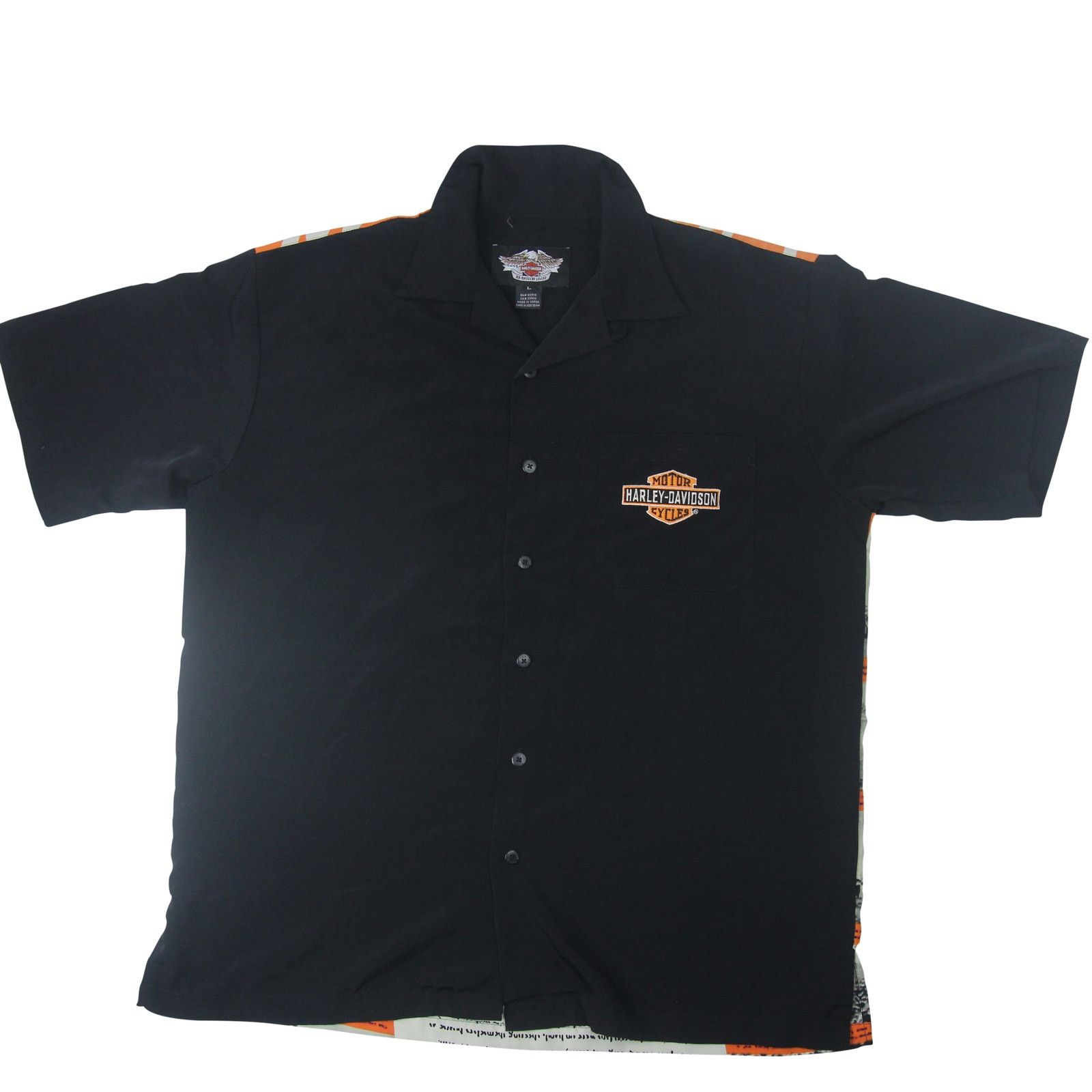 Harley Davidson × Vintage Harley Davidson Jimmy Chann Champion Button Down Shirt Size US L / EU 52-54 / 3 - 2 Thumbnail