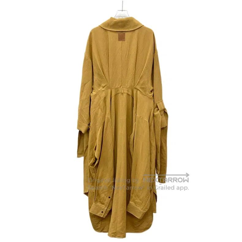 Loewe Loewe Orange Sheepskin Leather Asymmetrical Trench Coat Size XXS / US 00 / IT 34 - 2 Thumbnail