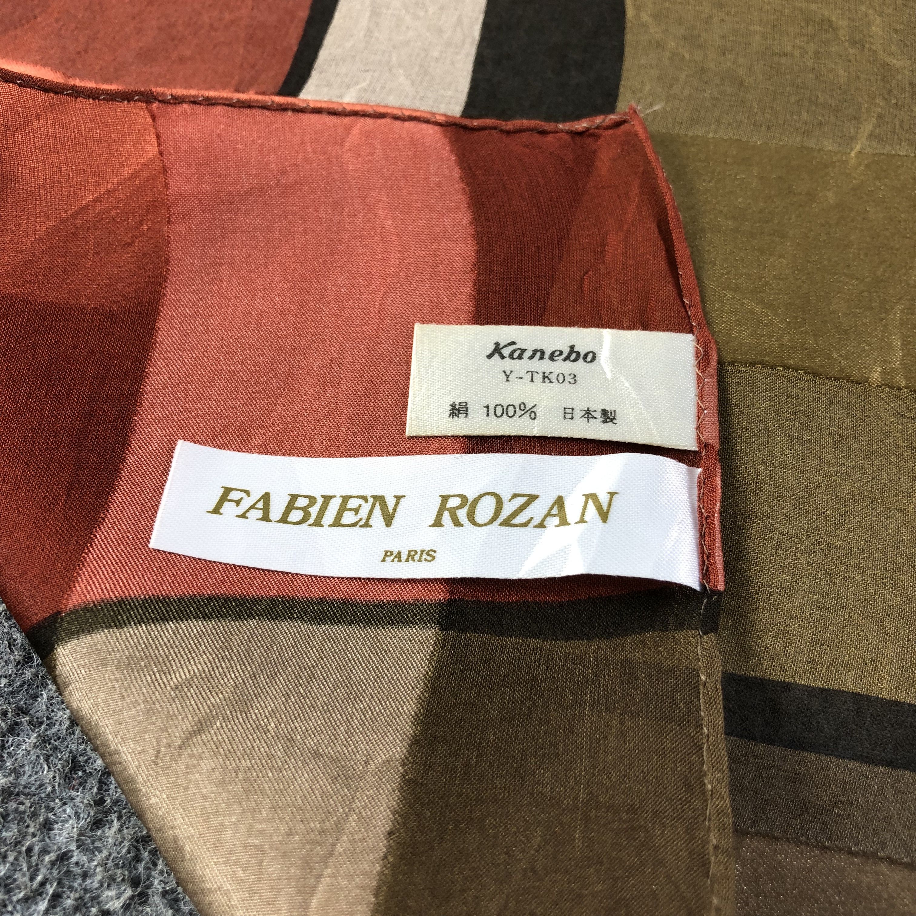 Vintage Fabien Rozan Slit Thread Silk Scarf M819 Size ONE SIZE - 4 Thumbnail