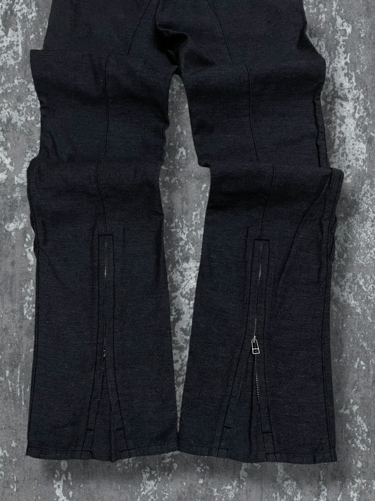 Edwin Vintage 1990s Designer Edwin Blue Trip Punk Style Bush Pant Size US 30 / EU 46 - 10 Thumbnail