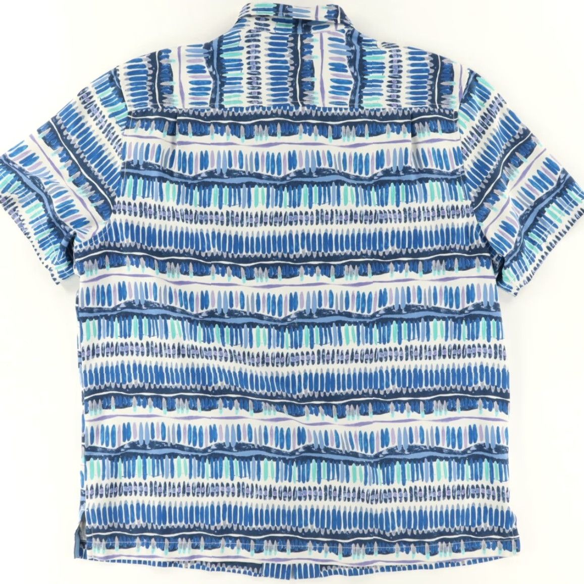 Tommy Bahama Tommy Bahama Geo Surf Camp Silk Button Up Shirt Blue Men's XL Size US XL / EU 56 / 4 - 4 Thumbnail