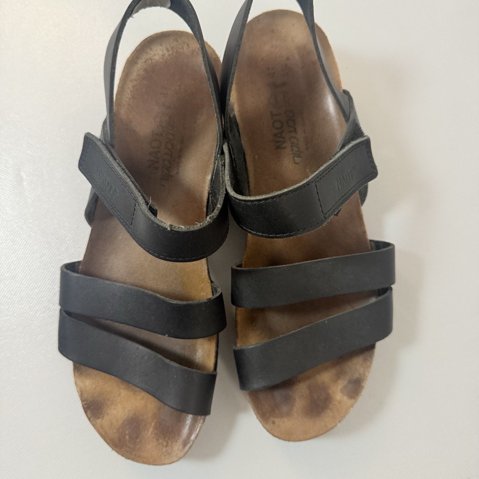 Other Naot Sandals Kayla Slingback Black Hook Loop Open Toe Wedge Size US 10 / IT 40 - 7 Thumbnail