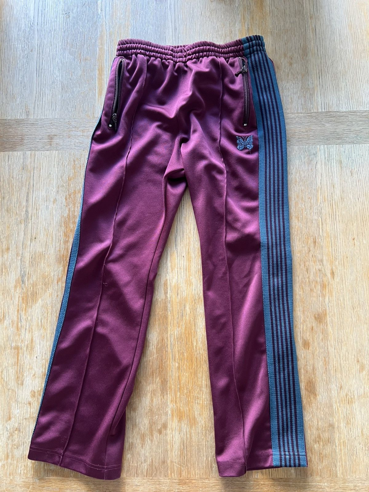 Needles Needles Burgundy Track Pants Size Small Size US 28 / EU 44 - 1 Thumbnail
