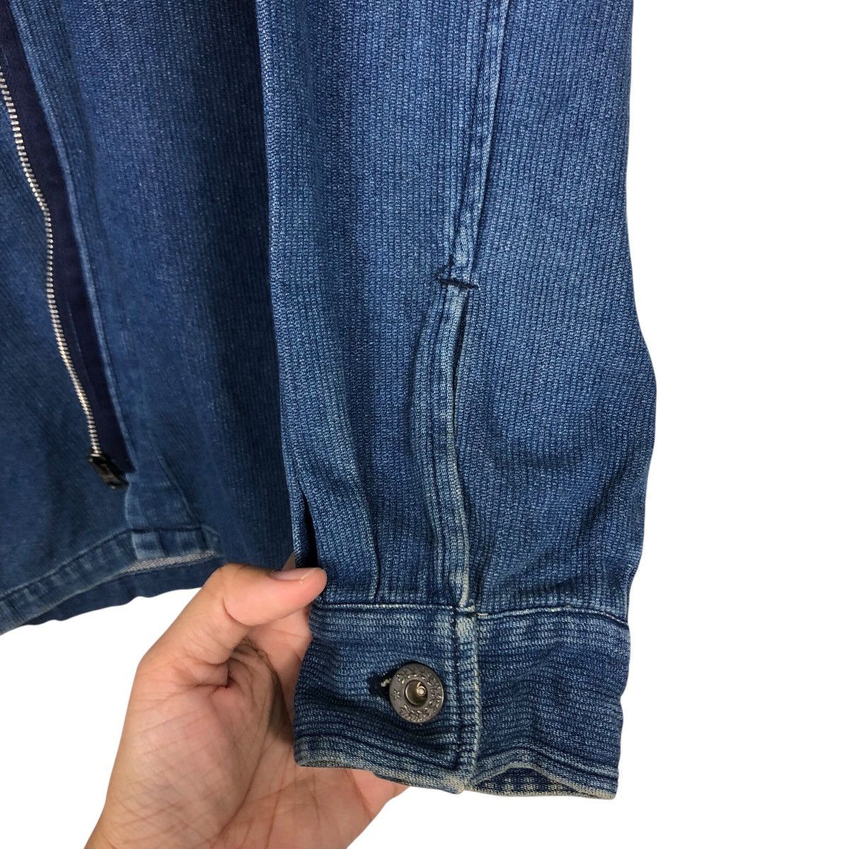 Japanese Brand Rare Witford Classic Oversized Denim Zip Shirt Jacket LL Size US L / EU 52-54 / 3 - 16 Thumbnail