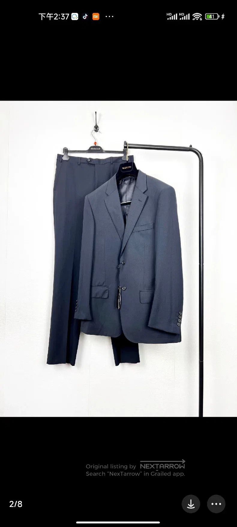 Valentino Valentino Men's casual wool suit set Size 50R - 1 Thumbnail