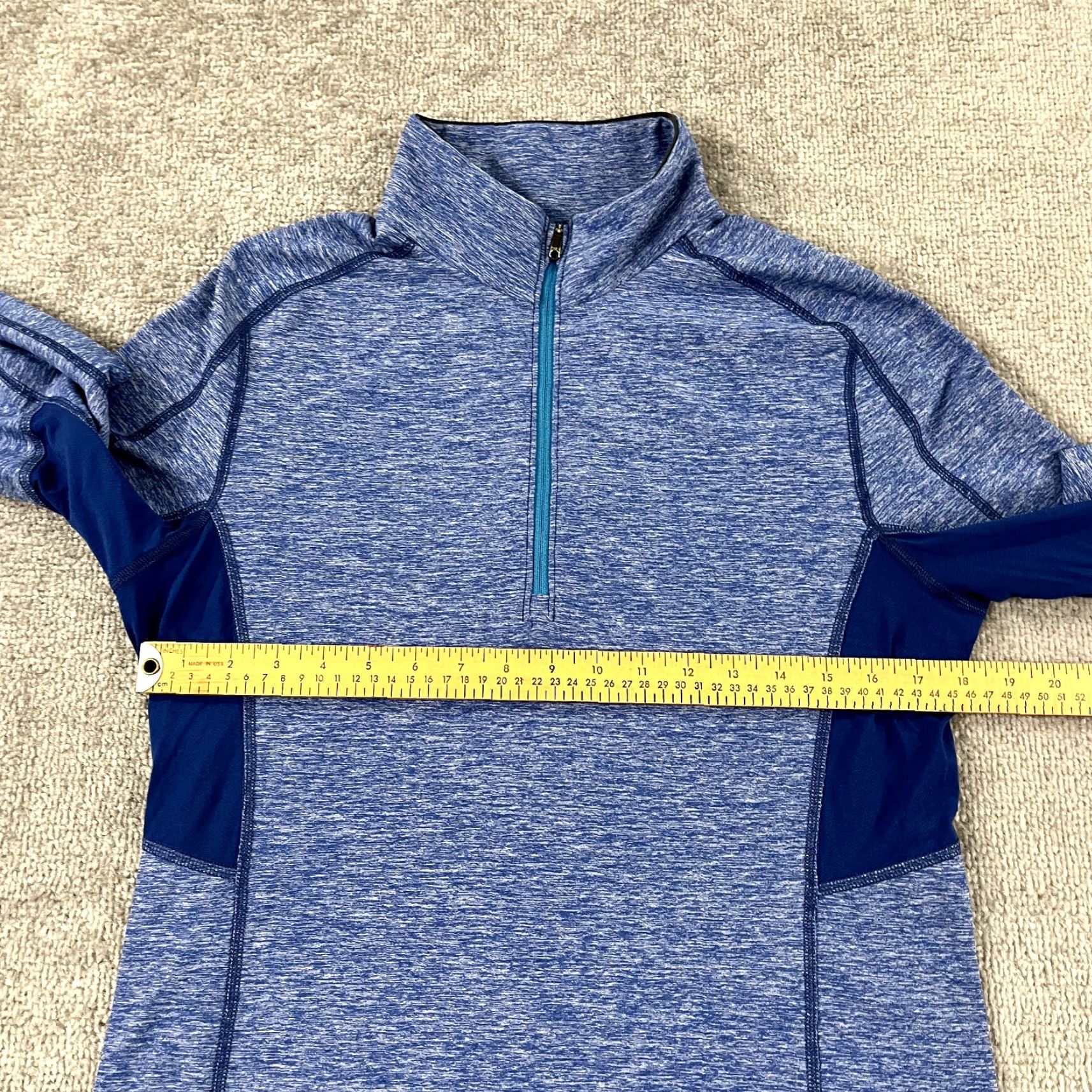 Lululemon LULULEMON Jacket Mens Small - Medium Surge 1/2 Zip Pullover Blue Golf Preppy L/S Size US M / EU 48-50 / 2 - 6 Thumbnail